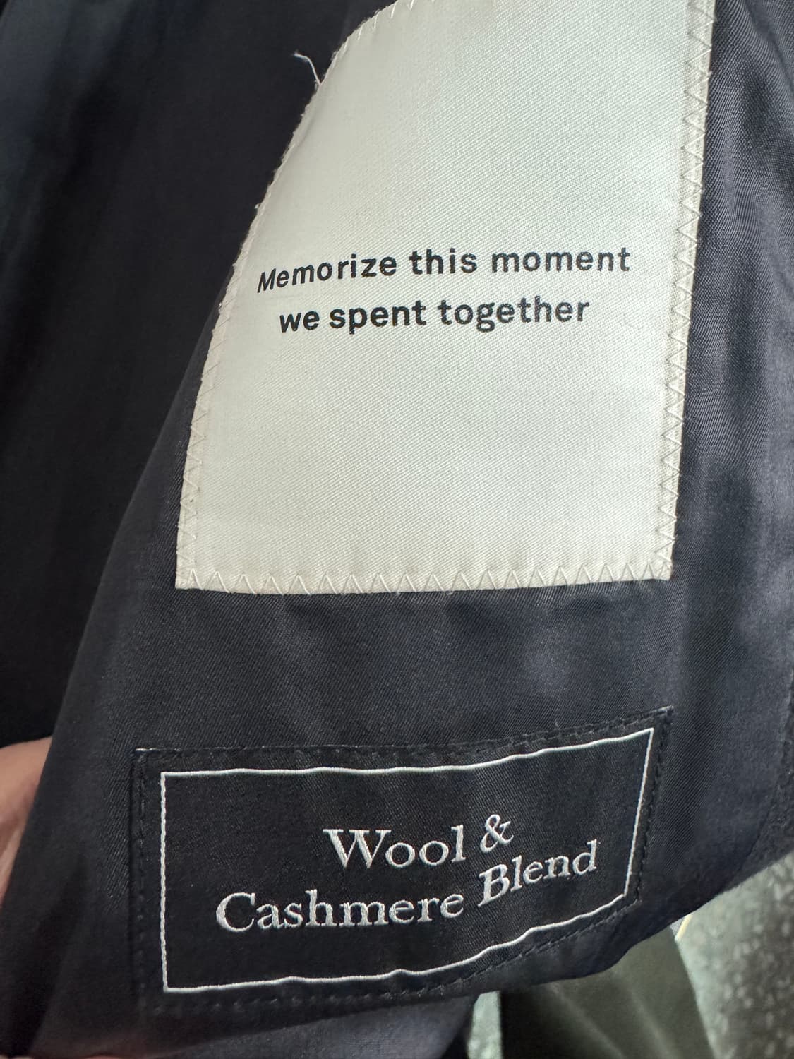 인사일런스 미니멀 캐시미어 혼용 울 코트 블랙 M~L 상품이미지4