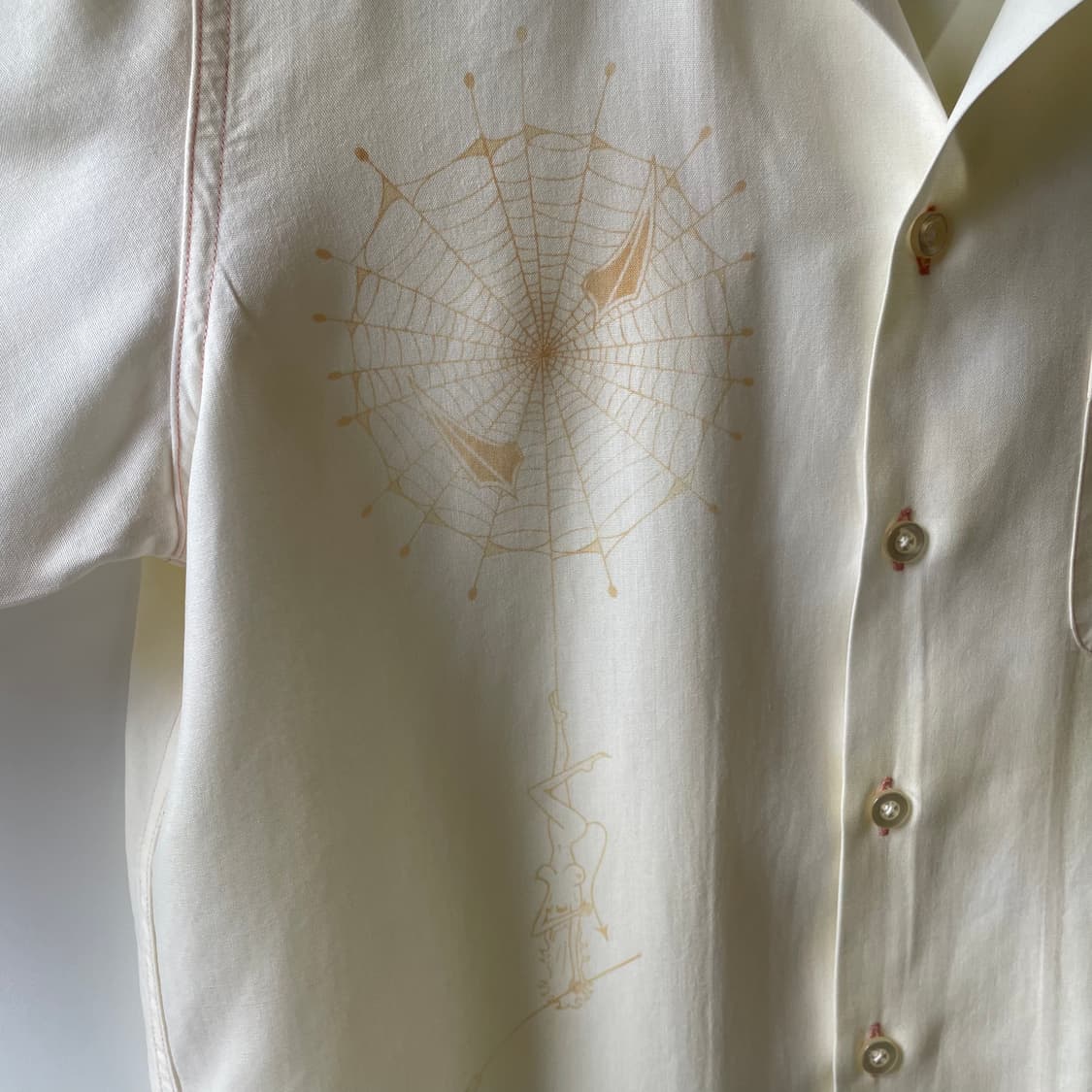 와코마리아 x 울프스헤드 오픈카라 레이온 반팔 셔츠 상품이미지5