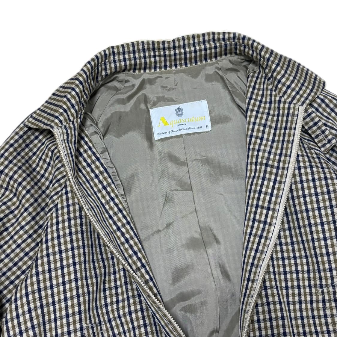 Aquascutum 아쿠아스쿠텀 노바체크 블루종자켓 상품이미지3