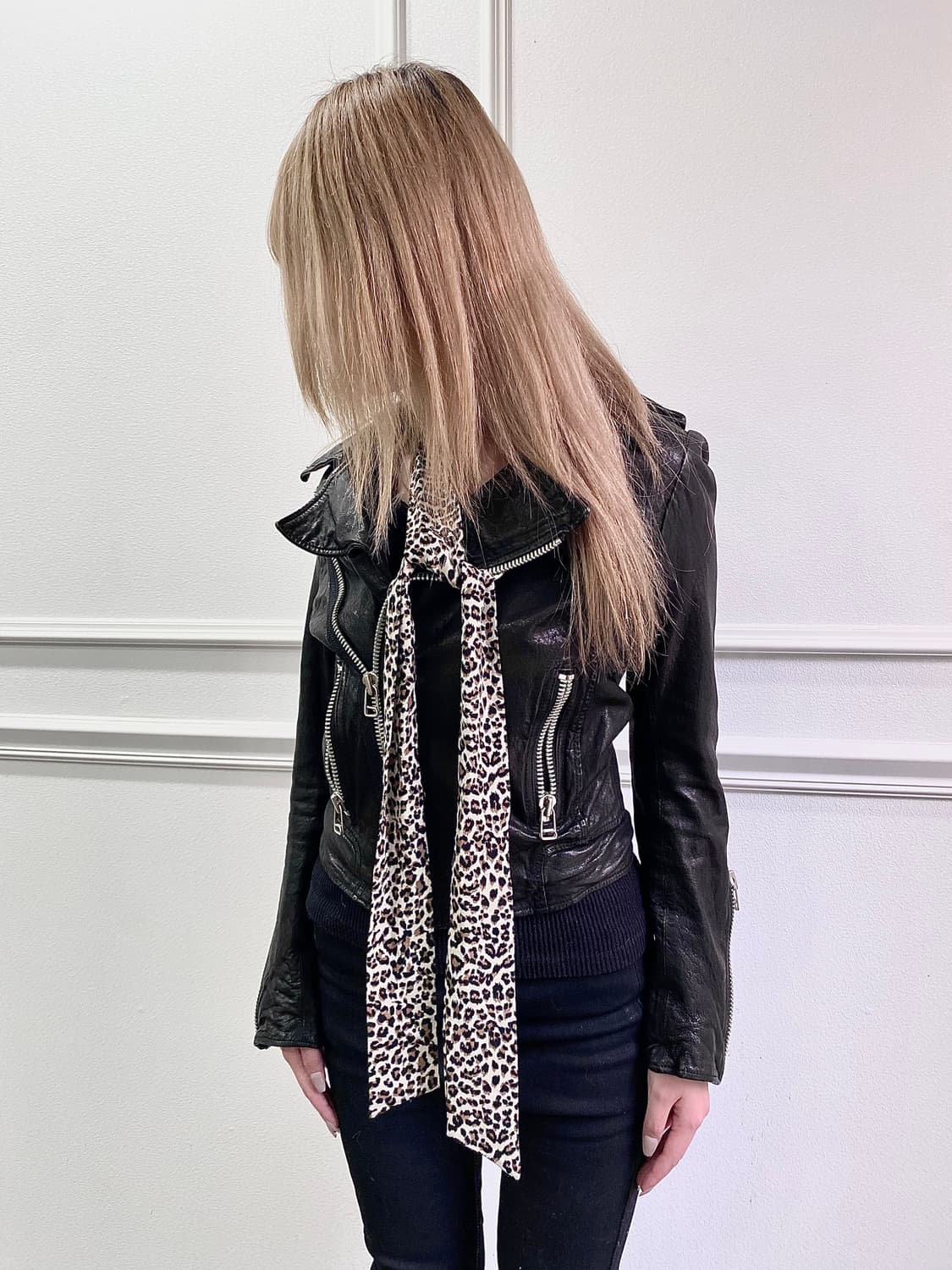 Multi Zipper Detail Leather Jacket 상품이미지7