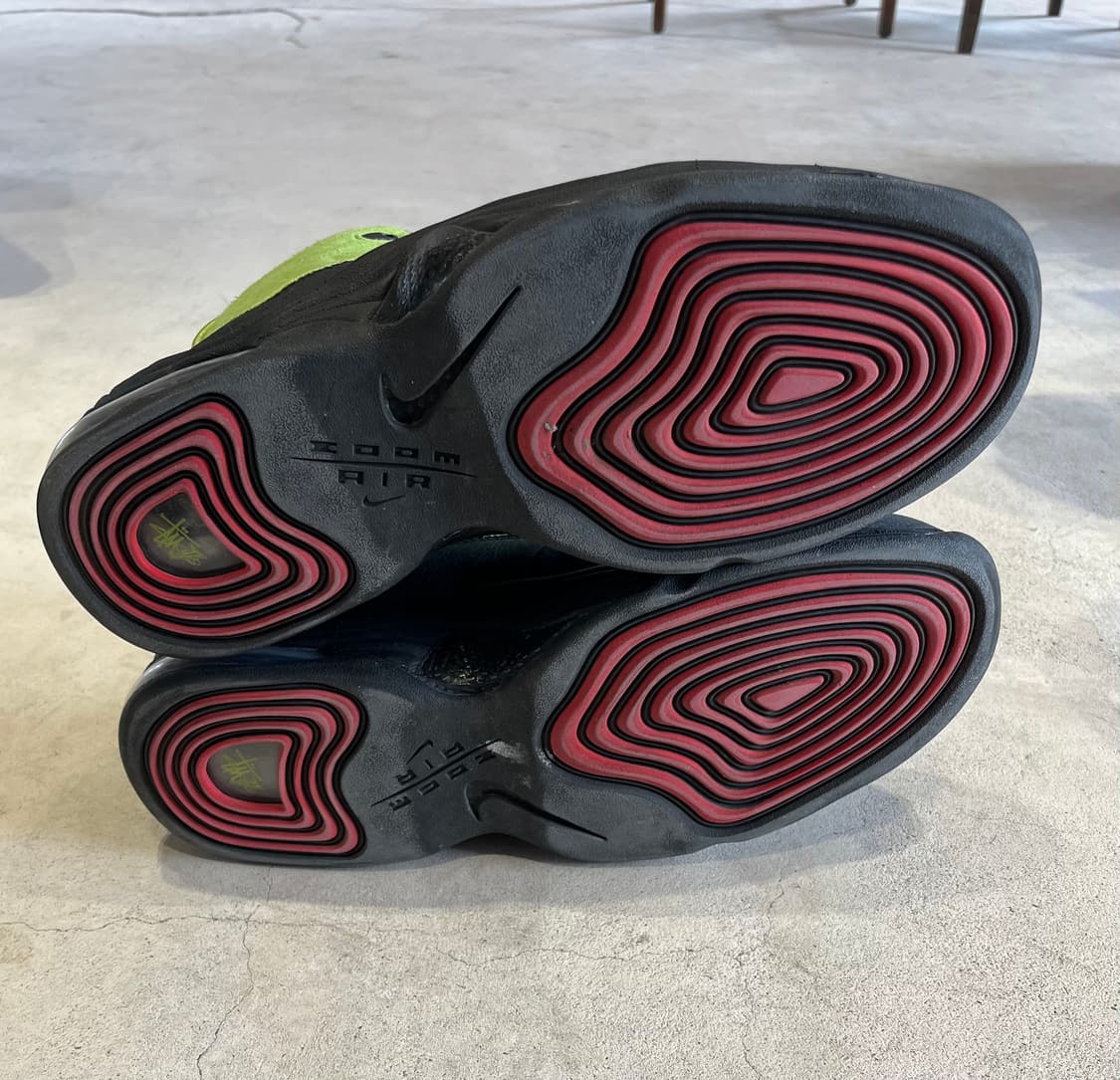 나이키x스투시 에어 페니 2 비비드 그린 앤 블랙  상품이미지3