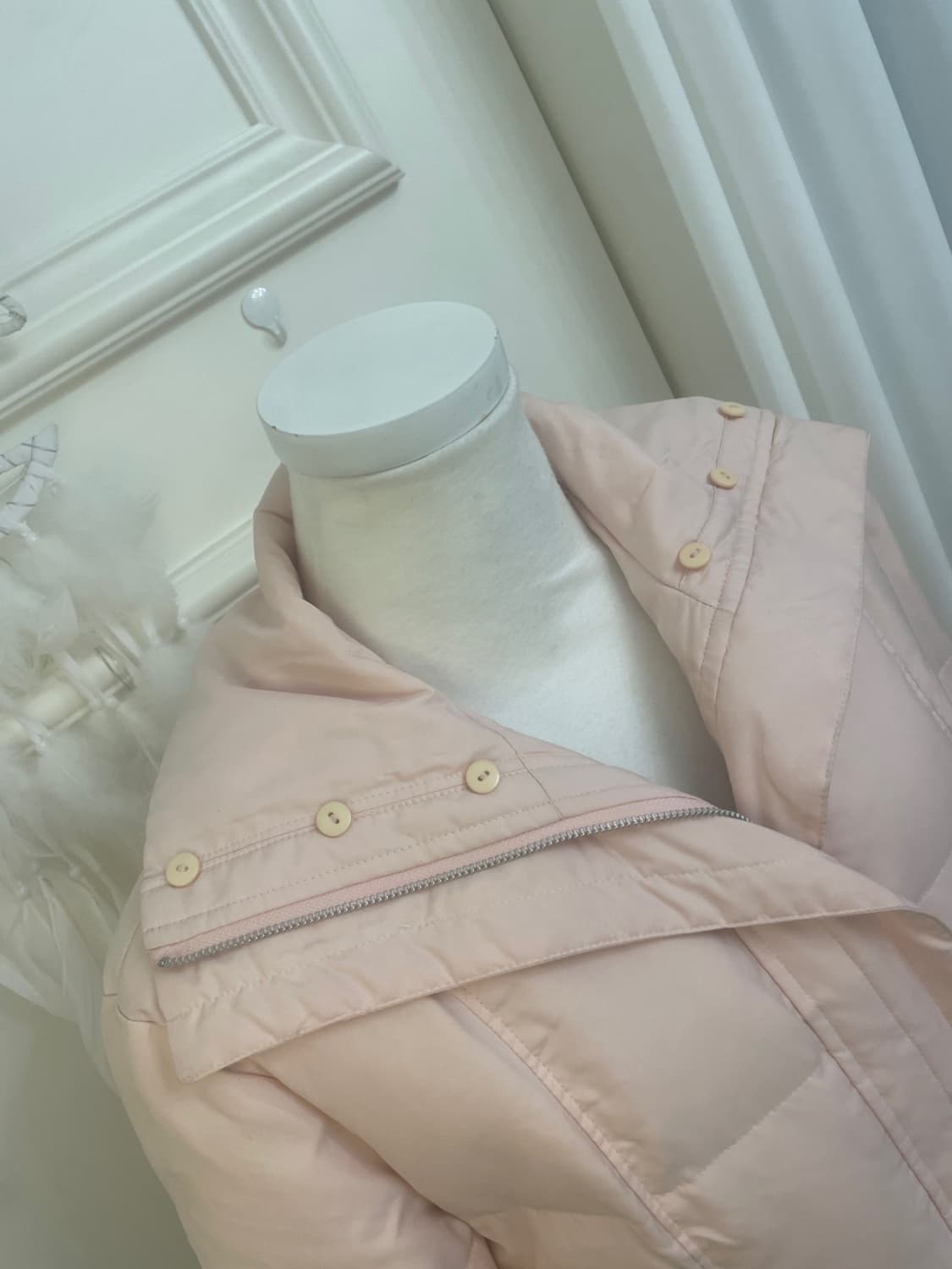 lovely pink sleeve belt pocket point bas 상품이미지7