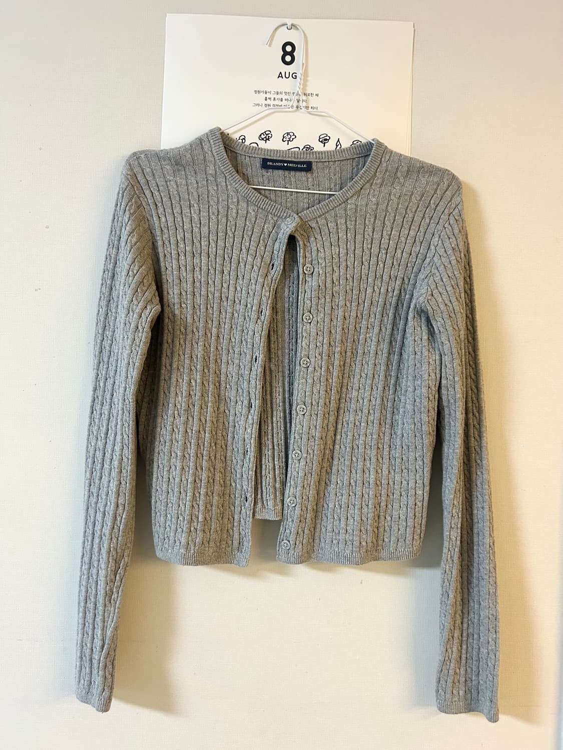 Brandy Melville Grey Cardigan  상품이미지3