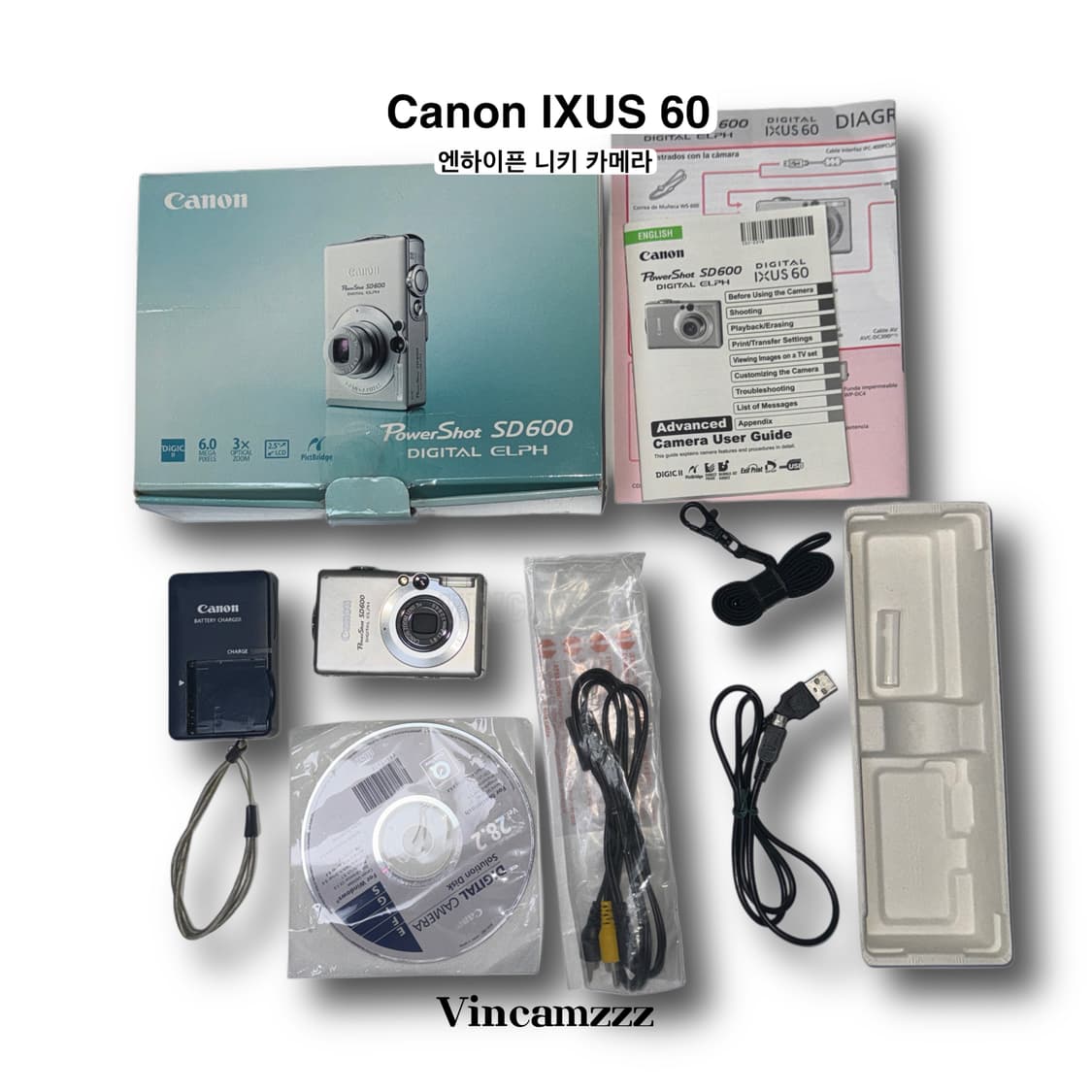 [풀박] Canon 캐논 IXUS 60 (SD 600) 디지털 카메라 상품이미지9