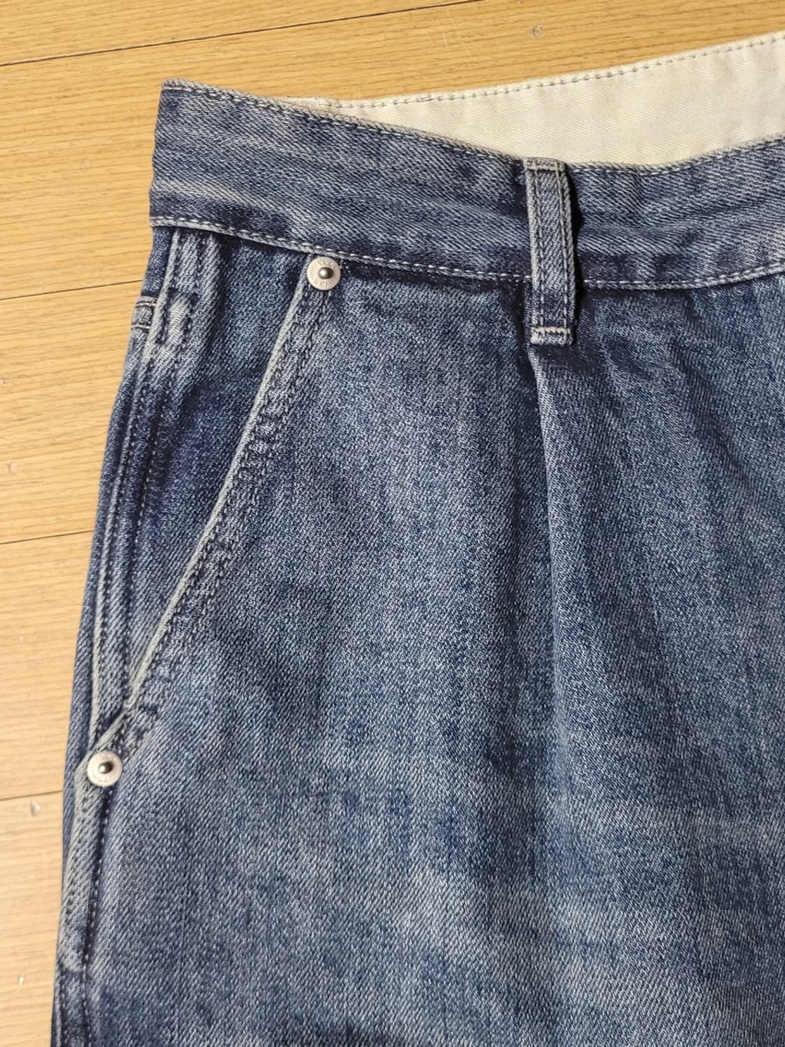 러프사이드 연청바지 34사이즈 상품이미지5