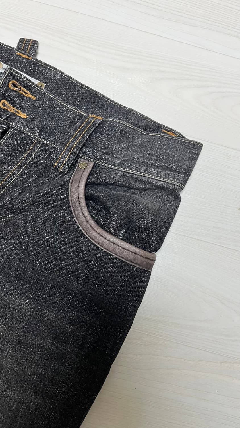 미셀클랑 부츠컷 레더포켓 팬츠 46 상품이미지6