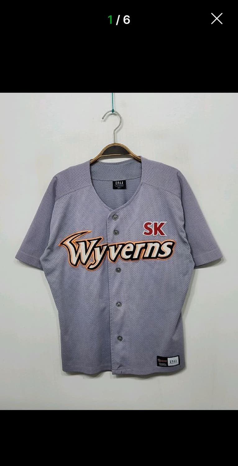 (L) SK 와이번스 야구져지 반팔 에스케이 노마킹 유니폼  상품이미지1