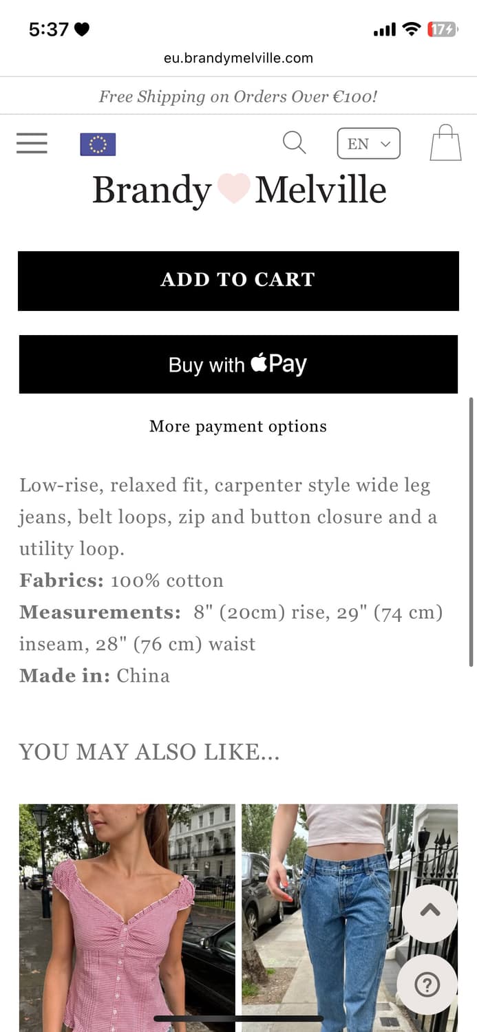 브랜디멜빌 gracie 연청 와이드팬츠 상품이미지5