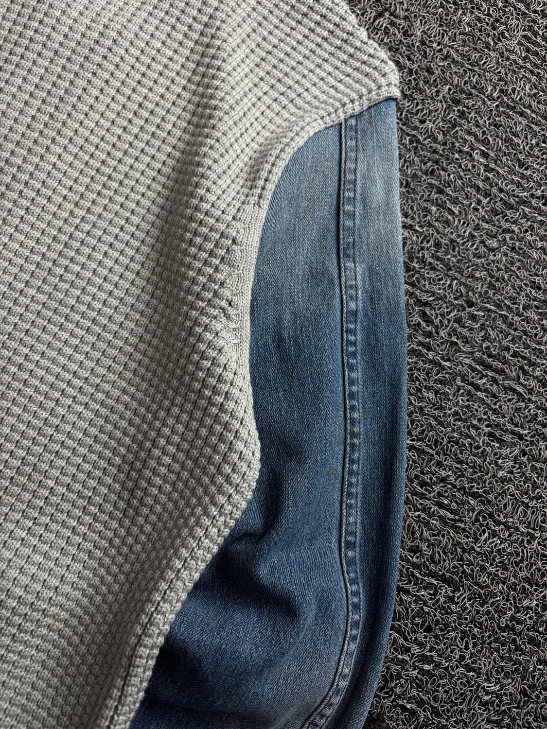 디젤 아카이브 데님 앤 니트 믹스업 집업 자켓 3638 상품이미지5