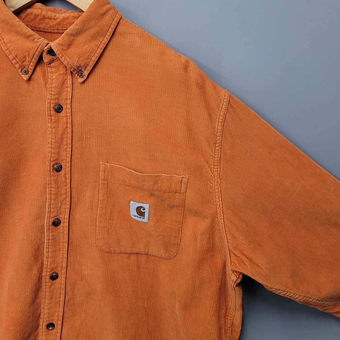 Carhartt 칼하트 코듀로이 셔츠 오렌지 상품이미지3
