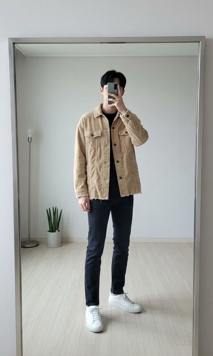 자라 코듀로이 오버핏 셔츠 (100/L) 상품이미지1