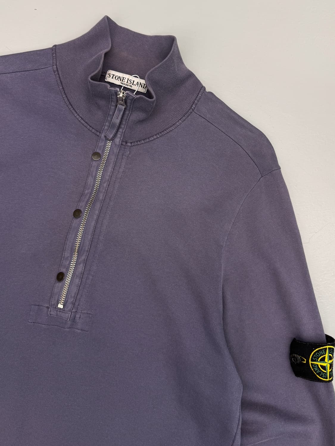 스톤아일랜드 09ss 가먼트다이 쿼터집 코튼 니트 상품이미지2