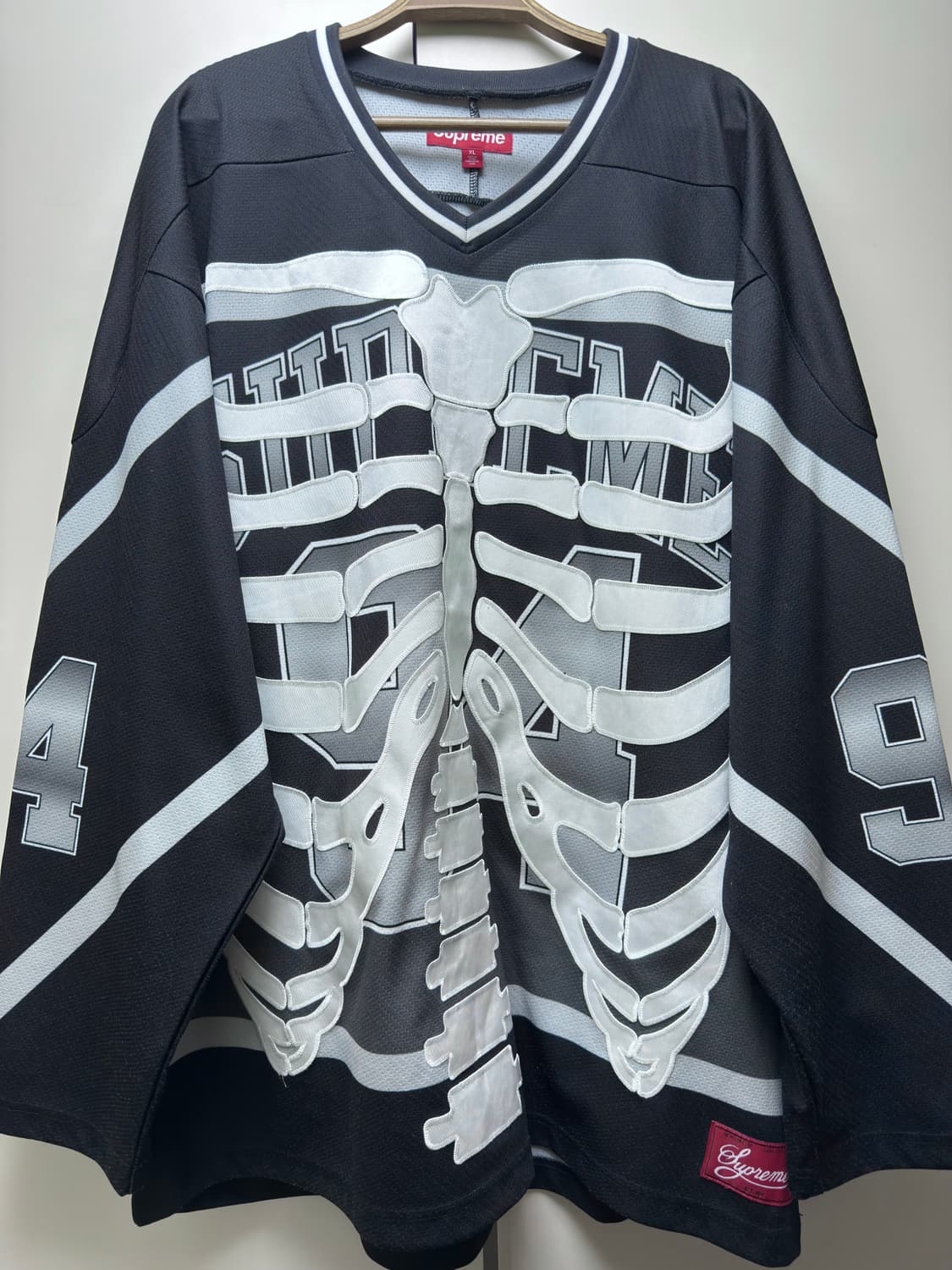 Supreme Bones Hockey Jersey Black 상품이미지3