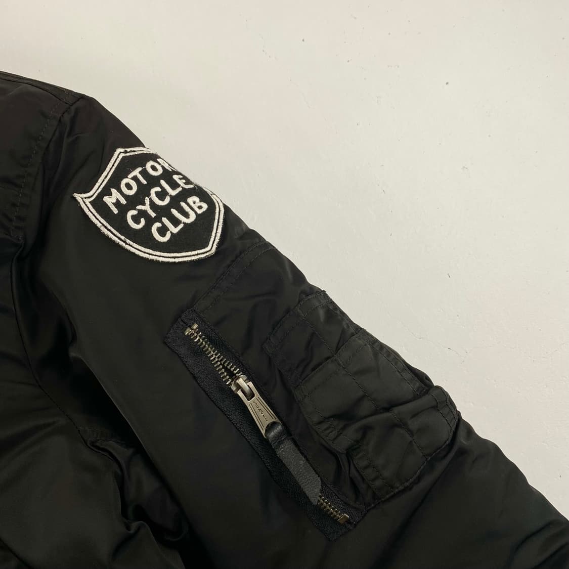 쇼트 블랙 Ma-1 항공 봄버 점퍼 (100) 상품이미지7