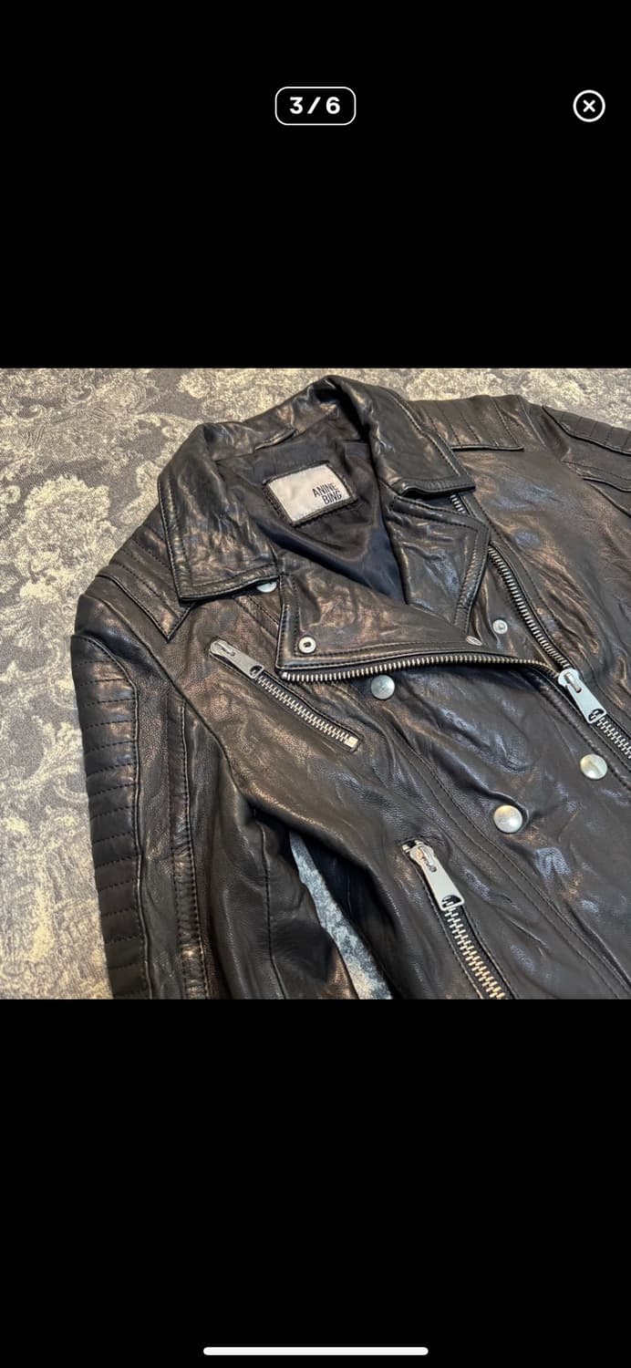  shell natural leather biker jacket 상품이미지4
