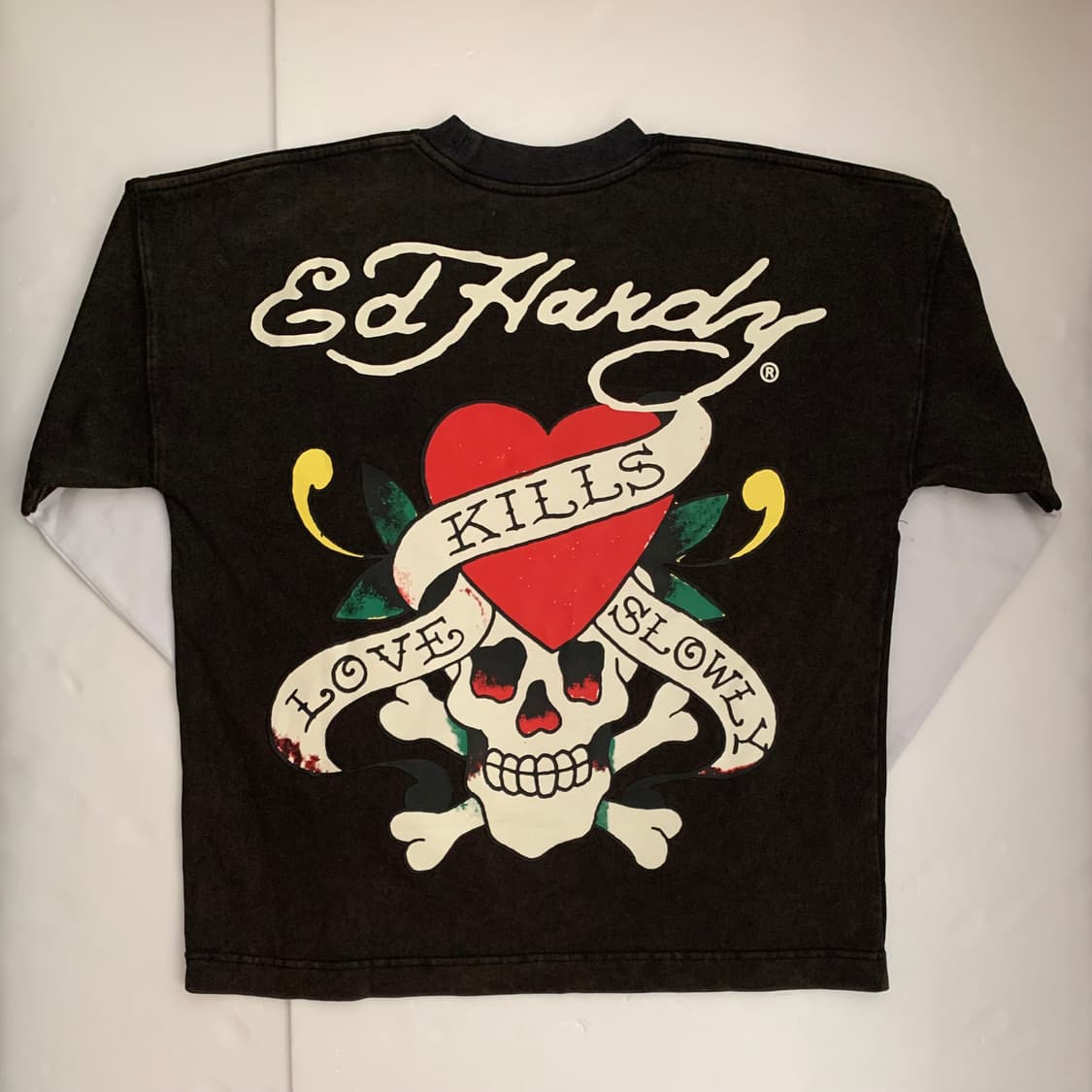 에드하디 오버핏 워시드 롱슬리브 긴팔티 상품이미지6