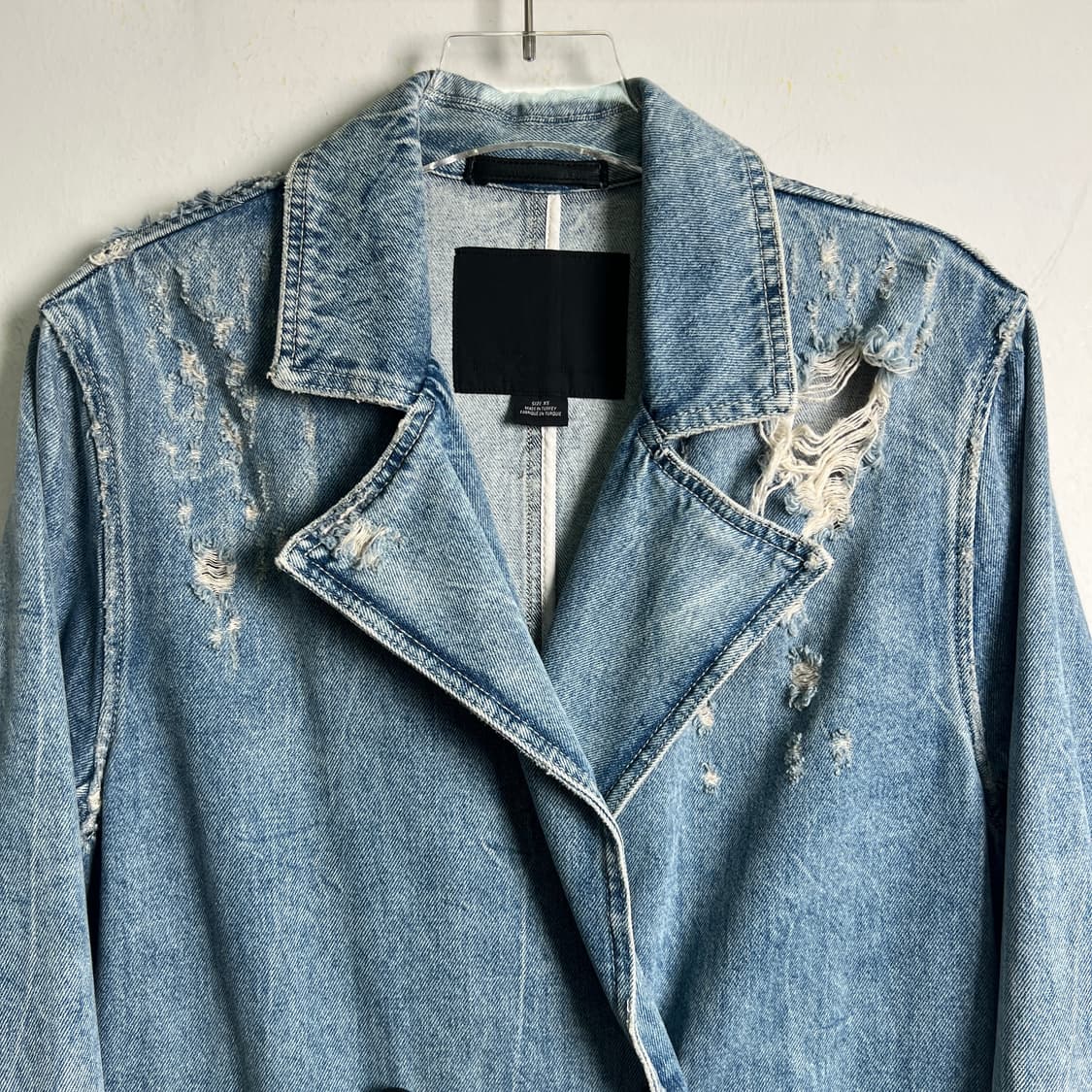 18SS 알렉산더 왕 맥시 데님 트렌치 코트 XS 상품이미지4