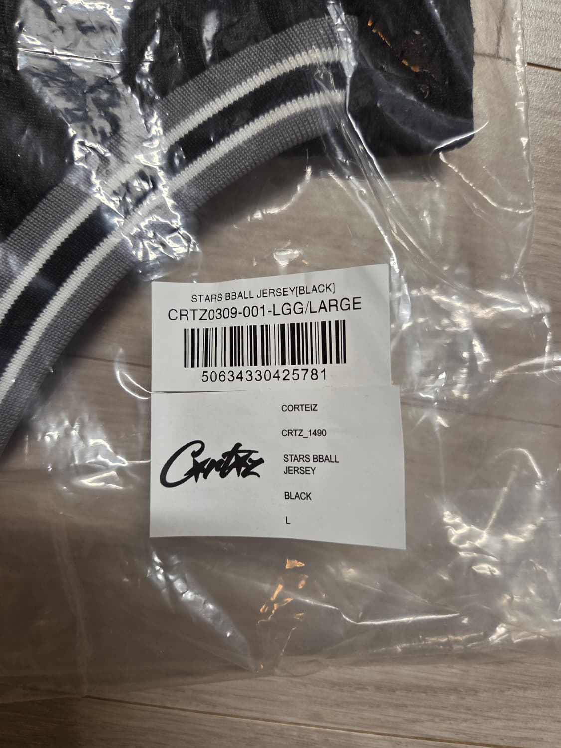 코르테이즈 스타 비볼 저지 블랙 L (새상품) 상품이미지6