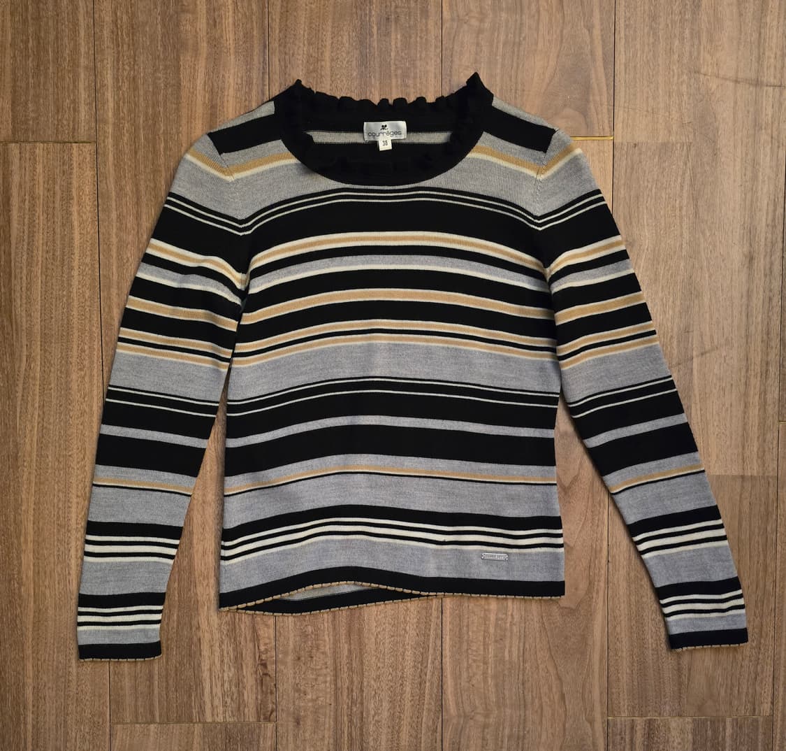 Courreges 꾸레쥬 스트라이프 니트 38 상품이미지1