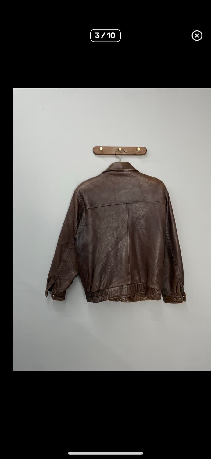 빈티지 덴폴 브라운 레더 자켓 A2835 상품이미지3