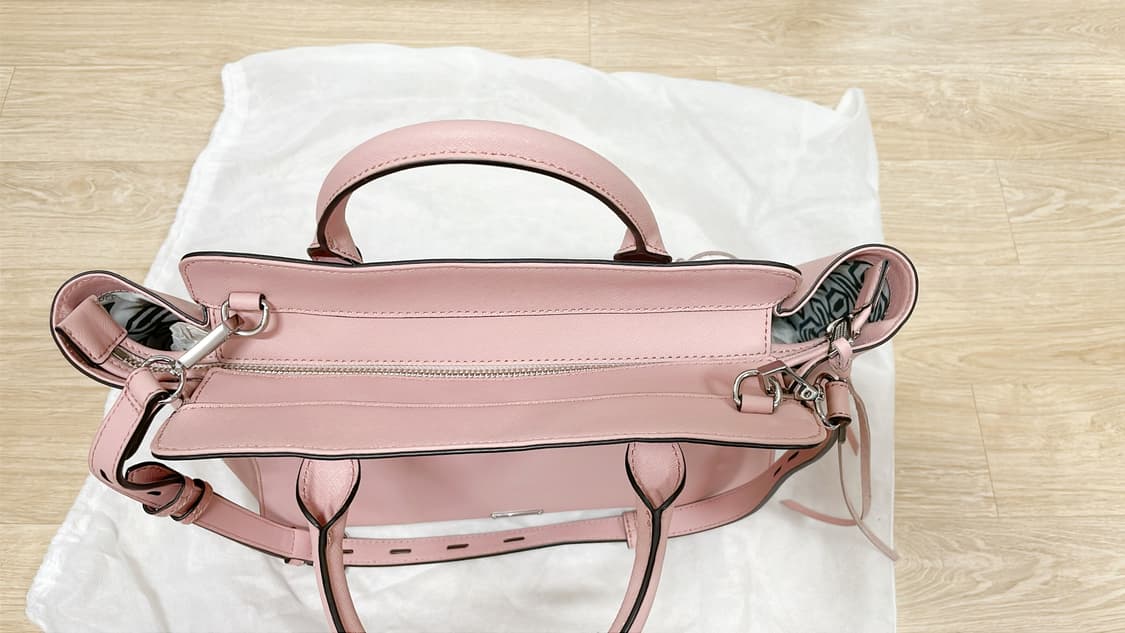 [새상품] 레베카밍코프 핑크 사피아노 토트백 숄더 크로스 가방 상품이미지5