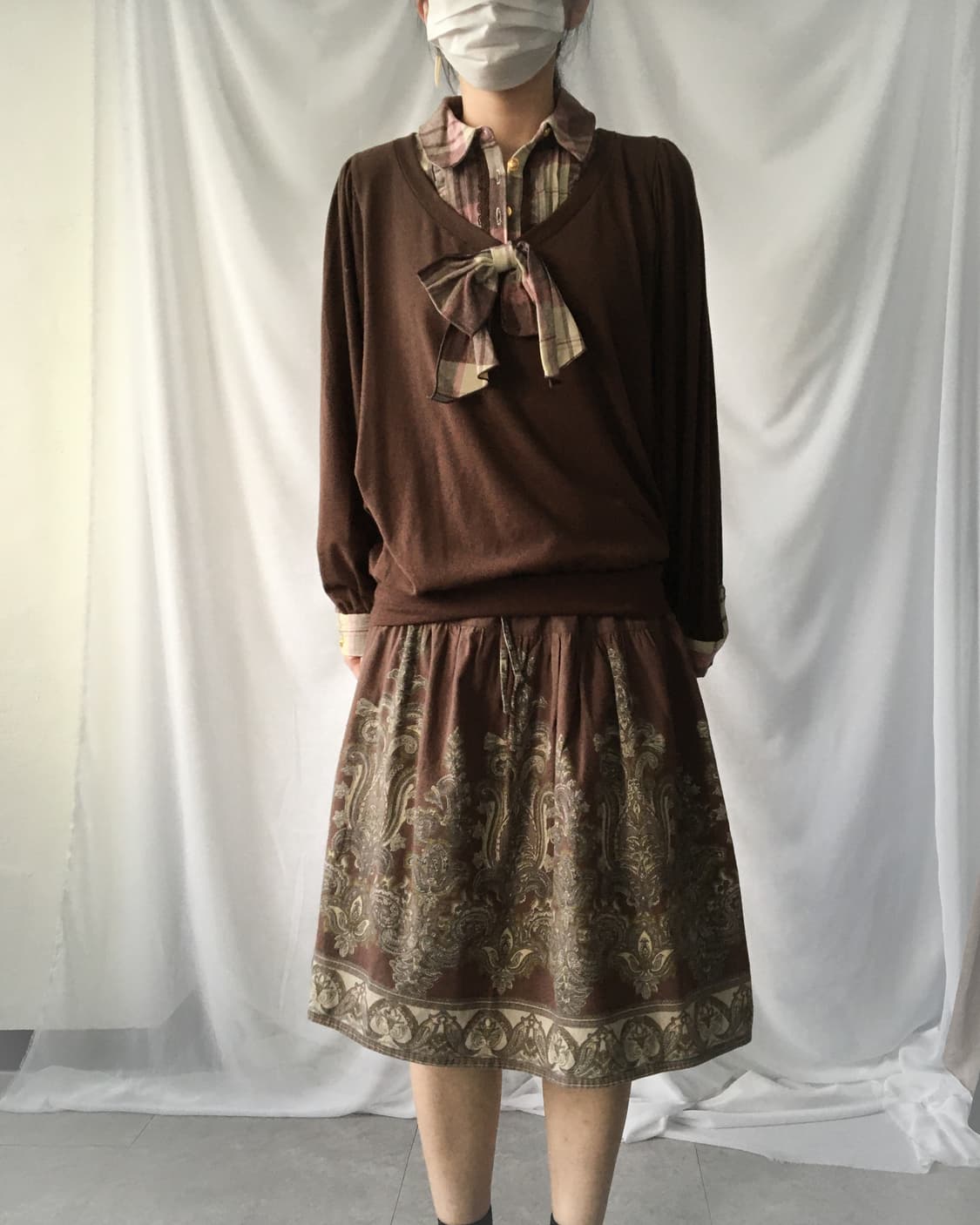 Ethnic printing skirt 상품이미지6