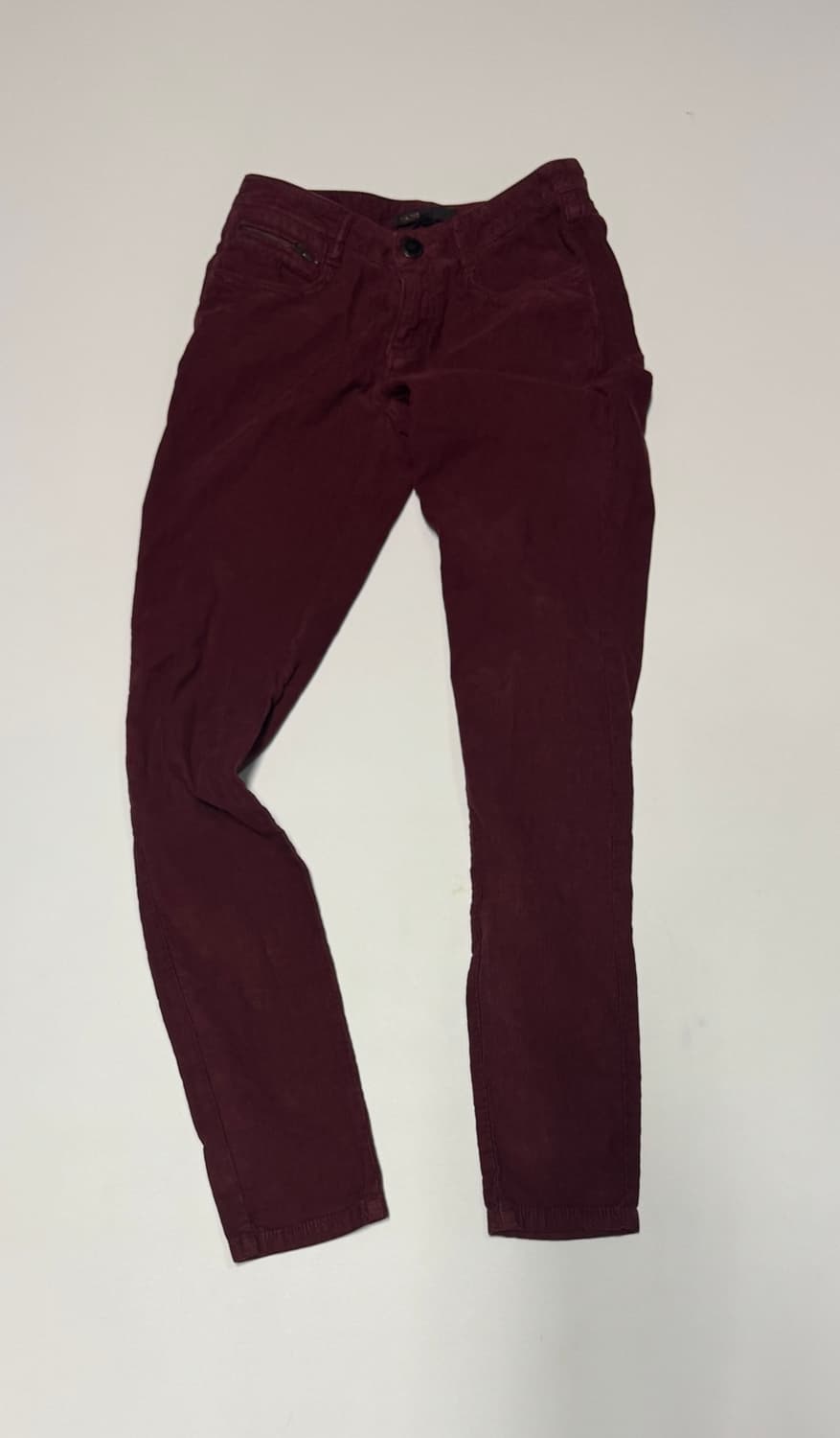 여성 마쥬 maje 버건디 코듀로이 팬츠 25.9인치 상품이미지1