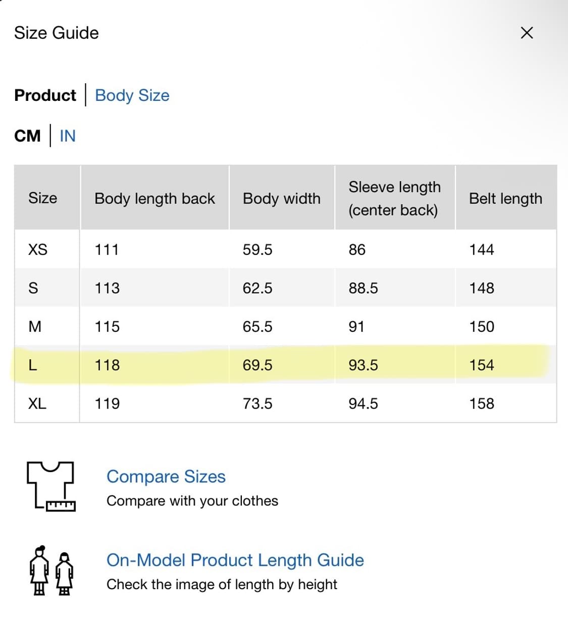 [XL]유니클로U 트렌치 코트  다크그레이 상품이미지8