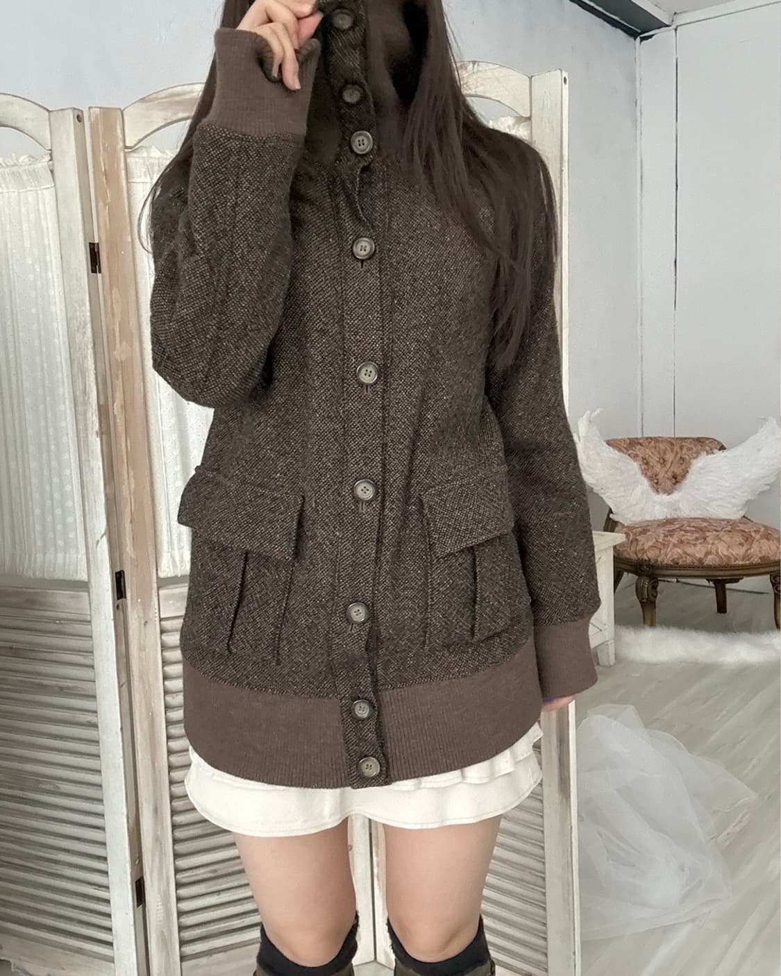 Brown wool jacket  상품이미지3