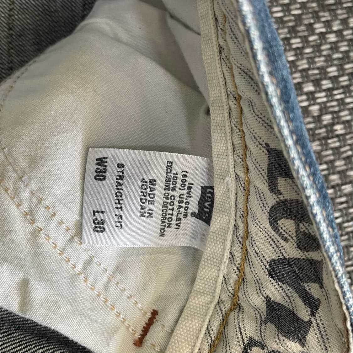 (30) 리바이스 00s 스트레이트핏 진청 데님팬츠 상품이미지5