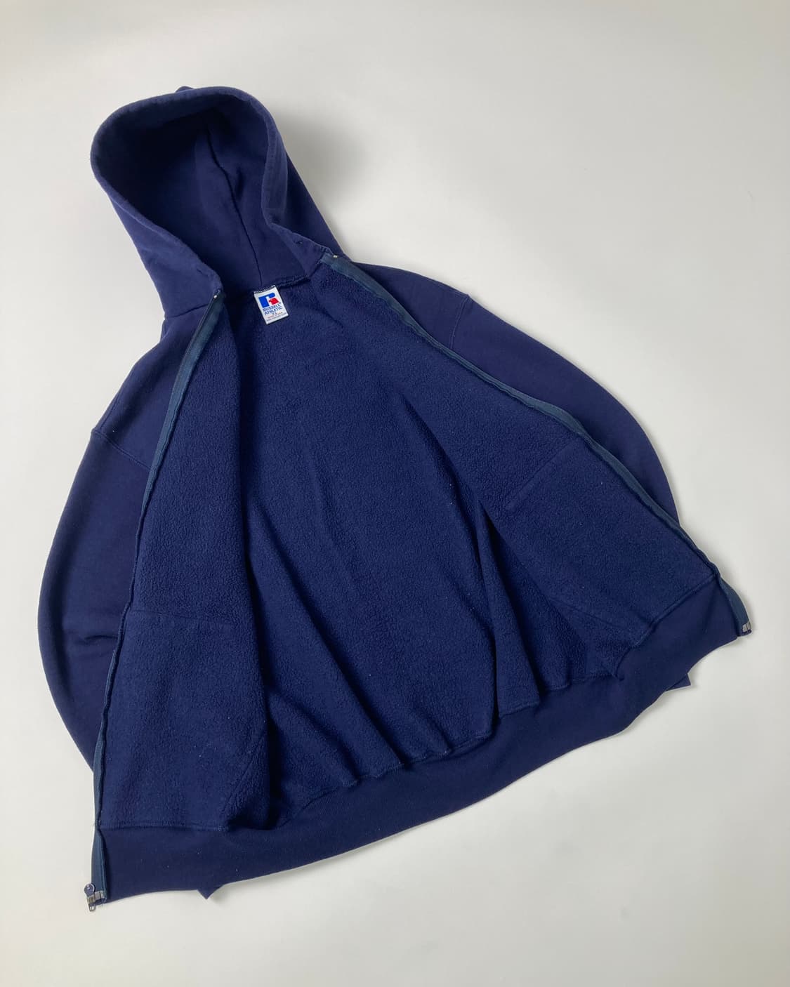 90s Russell Zip Up Hoodie (navy) 상품이미지7