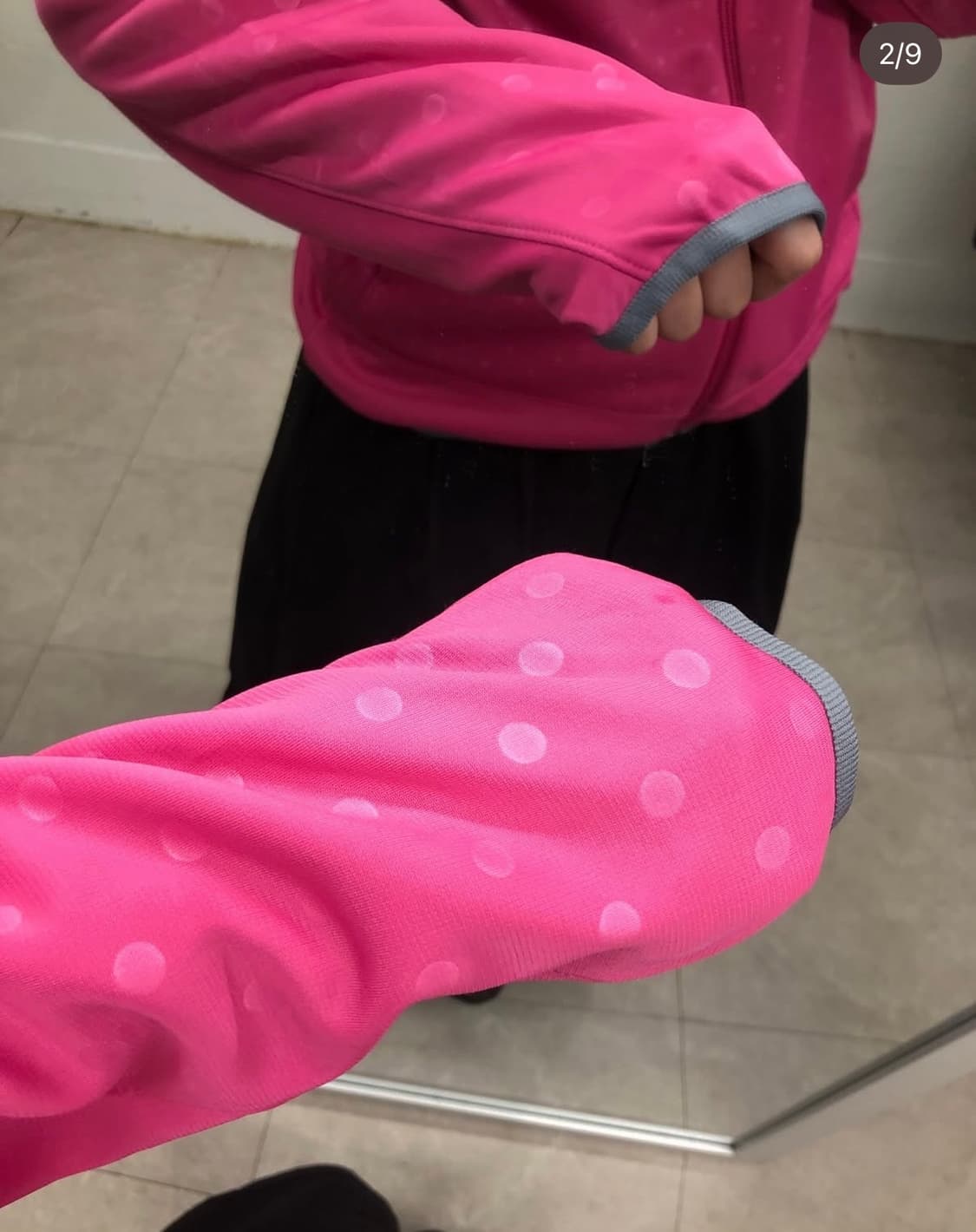 아디다스 핫 핑크 져지 후드 집업 상품이미지2