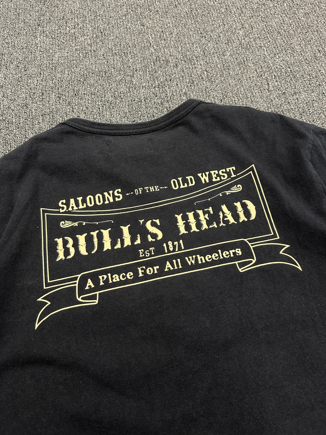 BULL'S HEAD 빈티지 모터사이클 크롭 반팔티 상품이미지7