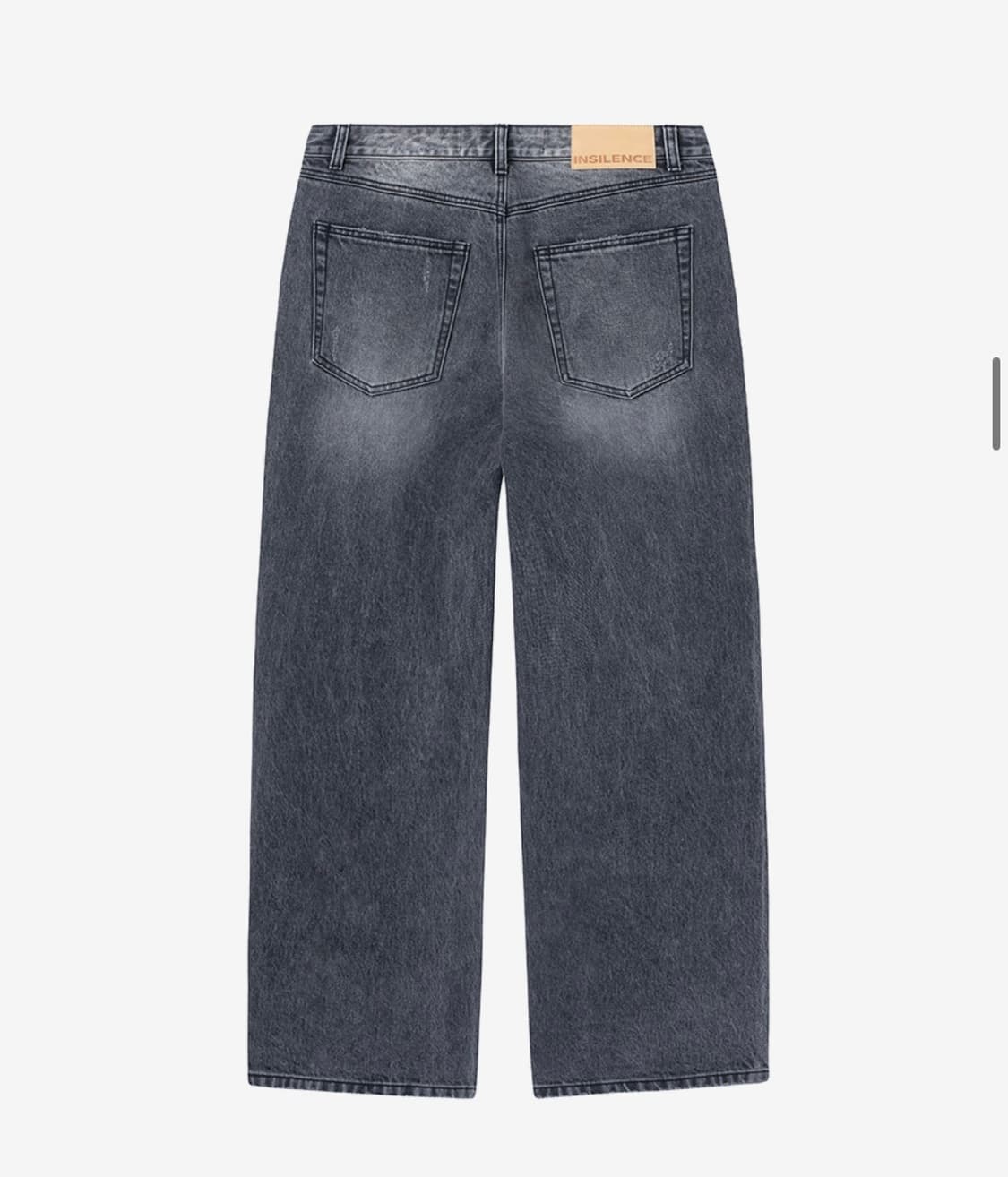 (새상품) 인사일런스 CALIK 로우 웨이스트 와이드 진 ASH GREY 상품이미지2