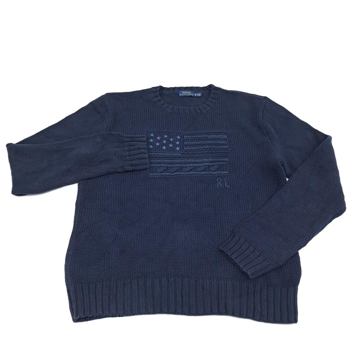 L-XL 폴로 랄프로렌 네이비 성조기RL 니트 스웨터knit (CS390 상품이미지2