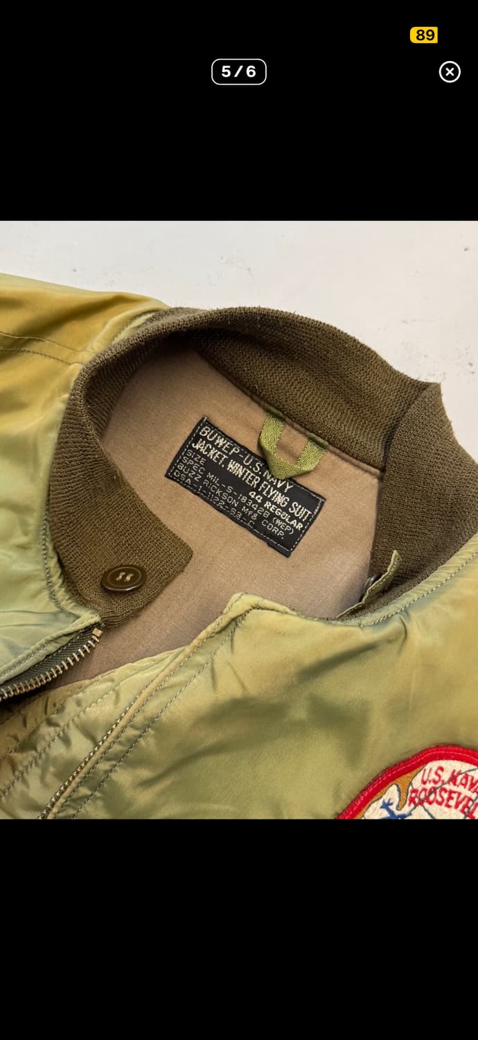 버즈릭슨 G-8 WEP 플라이트 자켓 상품이미지5