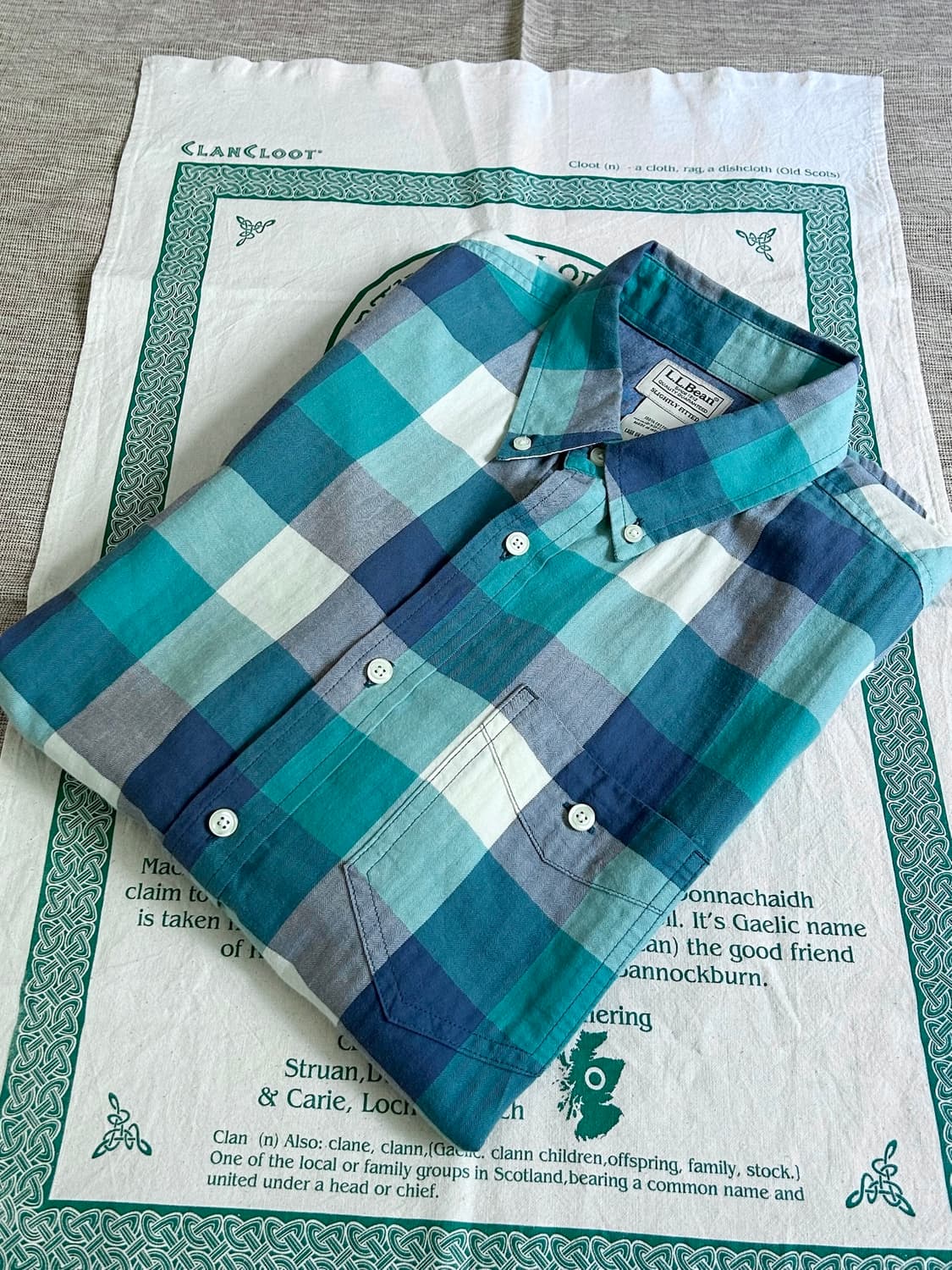 엘엘빈 헤링본 트윌 플레이드 체크 셔츠 Made in India 상품이미지2