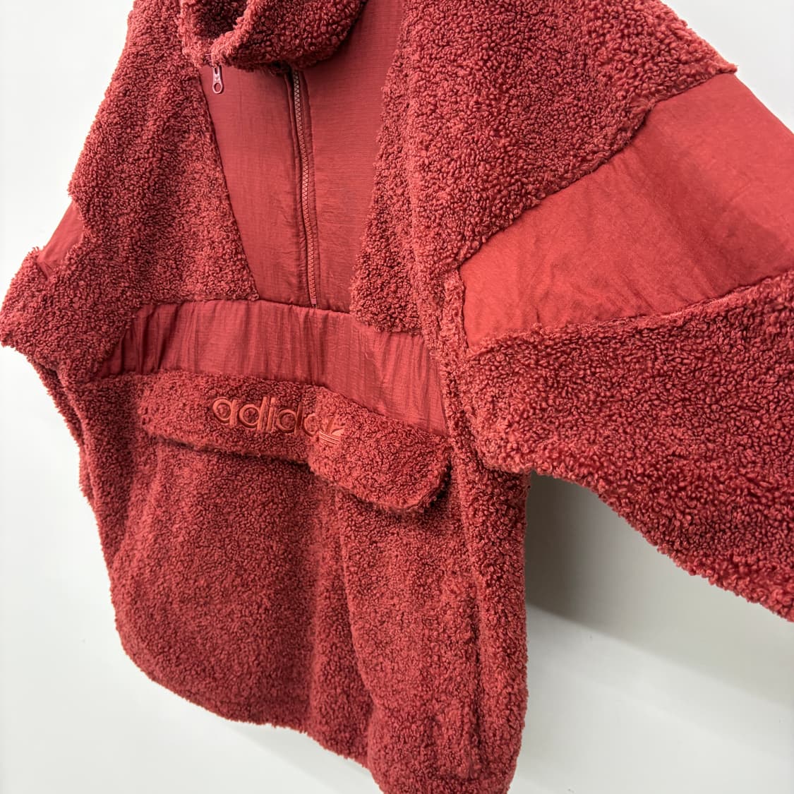 아디다스 털 아노락 레드 남m 상품이미지4