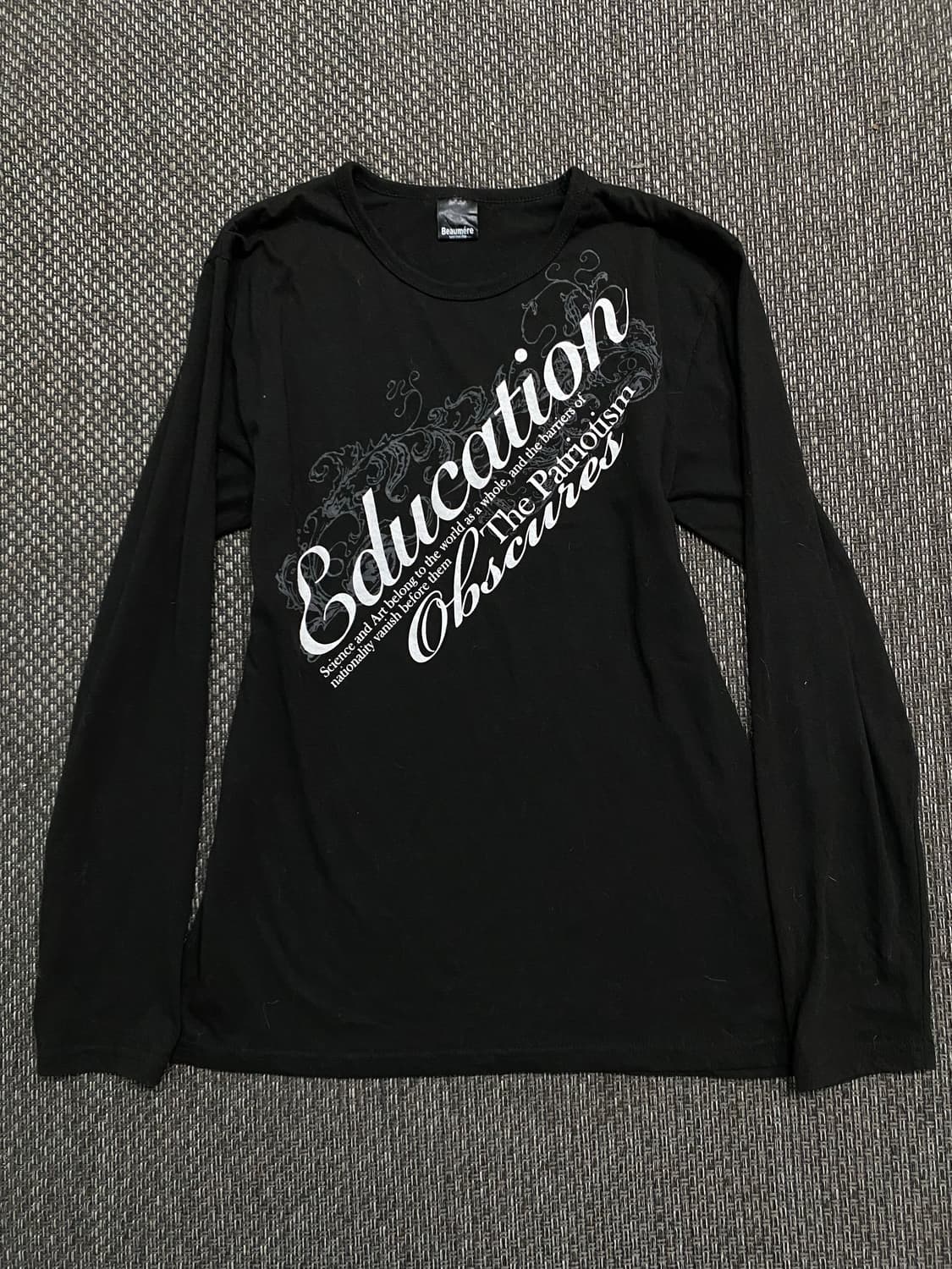[Beaumere]00’s Lettering Black Sleeve 상품이미지3