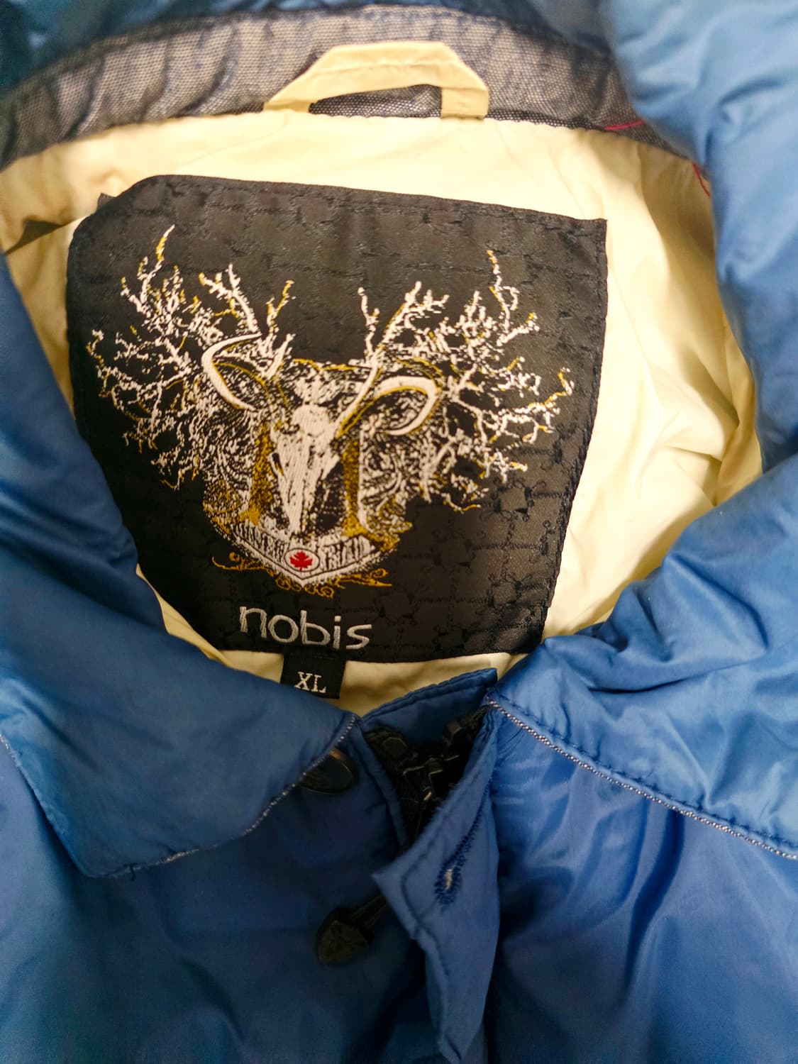 [노비스] 프리미엄 코발트 블루 카라넥 셔츠형 경량 패딩 XL 상품이미지2