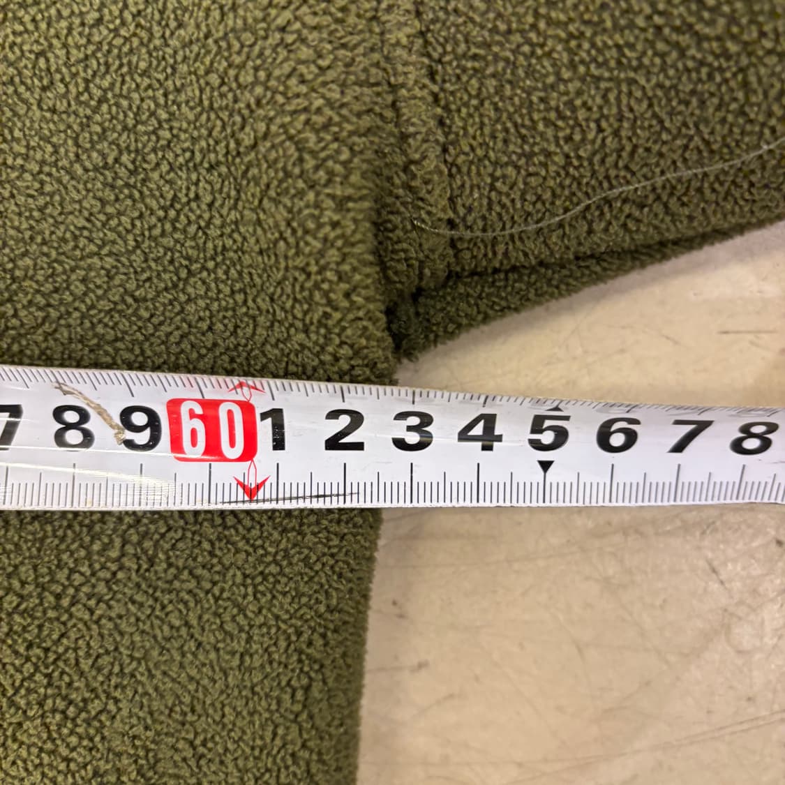 빈티지 그린 풀오버 스트링 플리스 상품이미지4