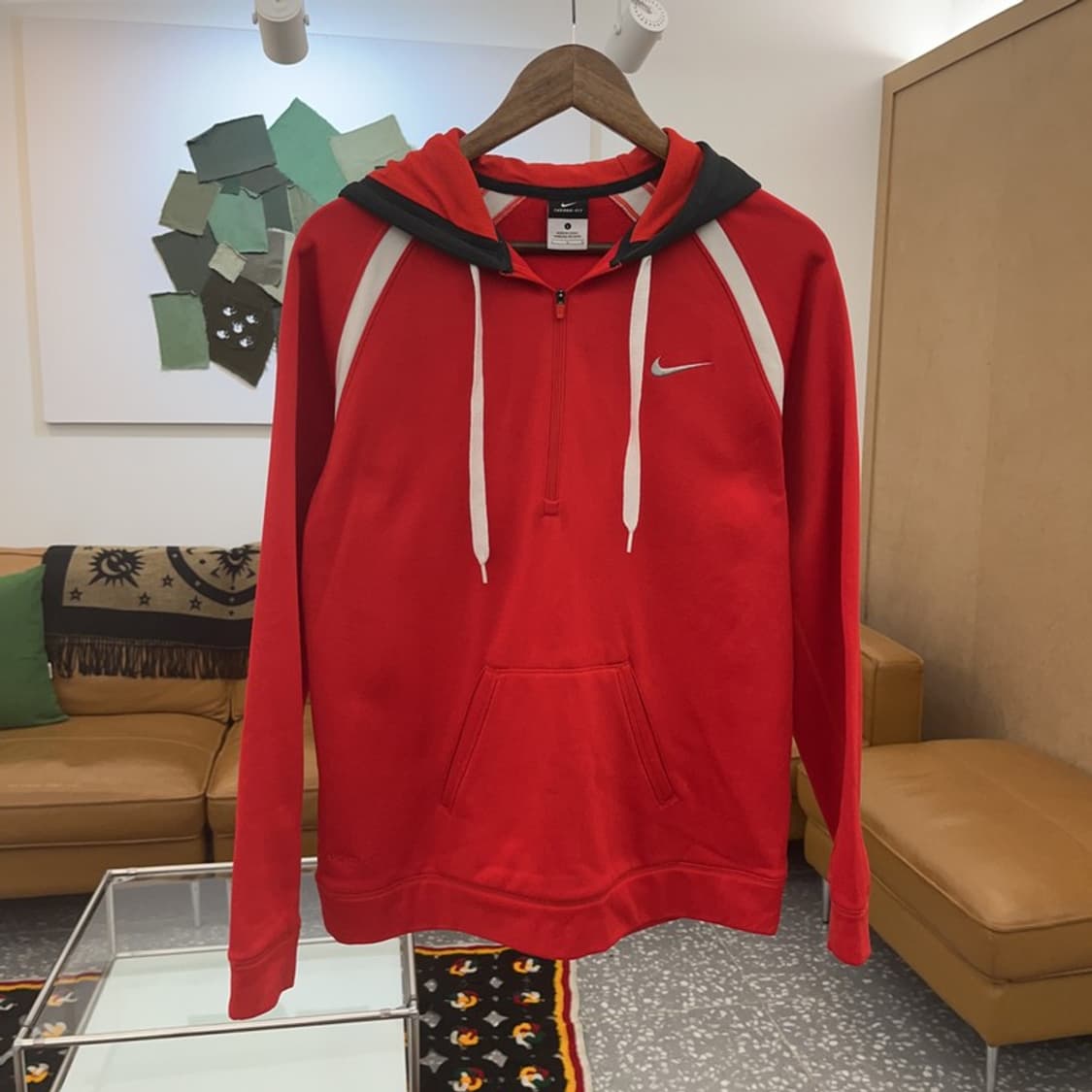 나이키 더마핏 스포티 러닝 반집업 후드티 L C06707 상품이미지3