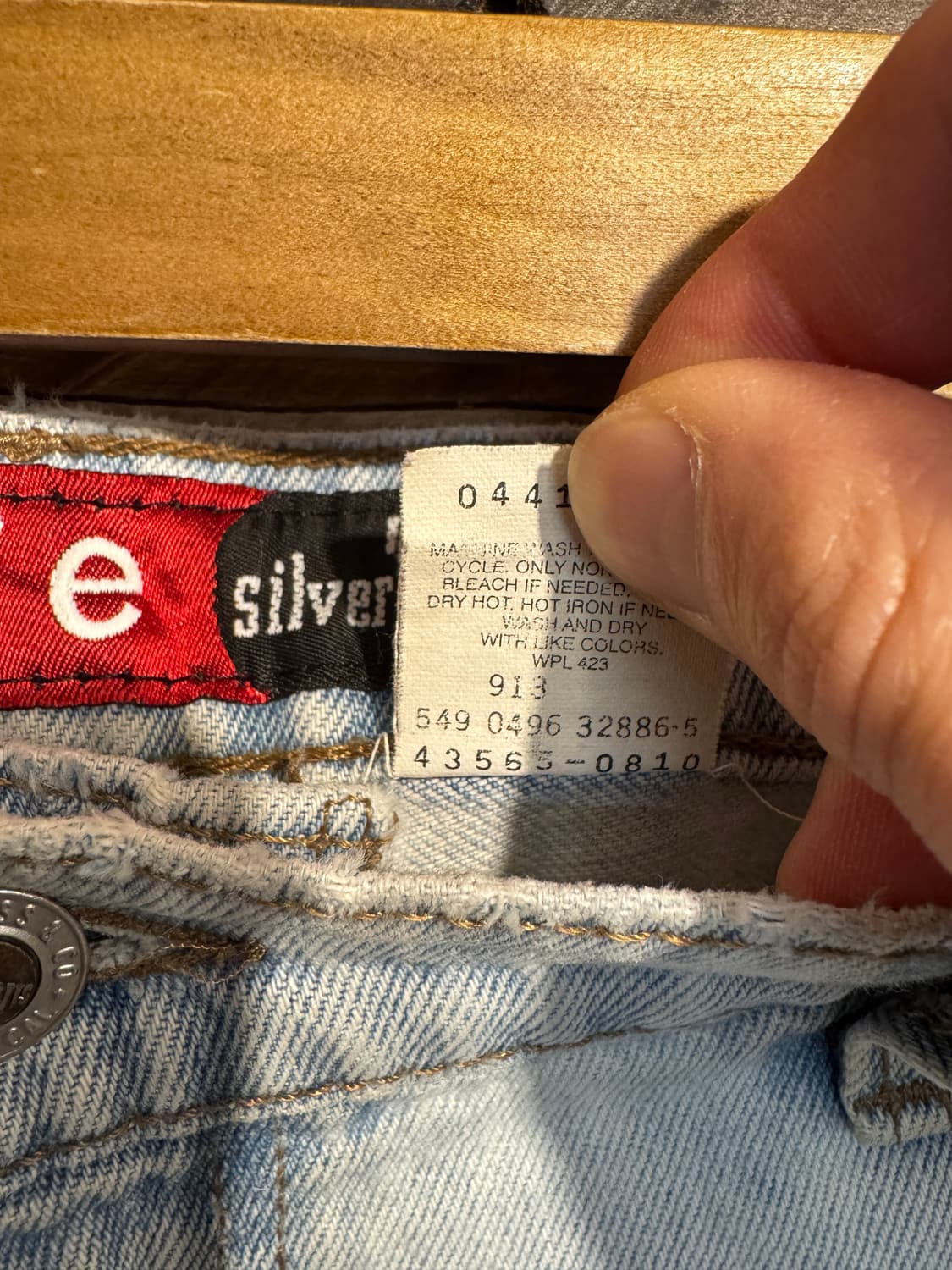 90s usa made levis silvertab denim pants 상품이미지5