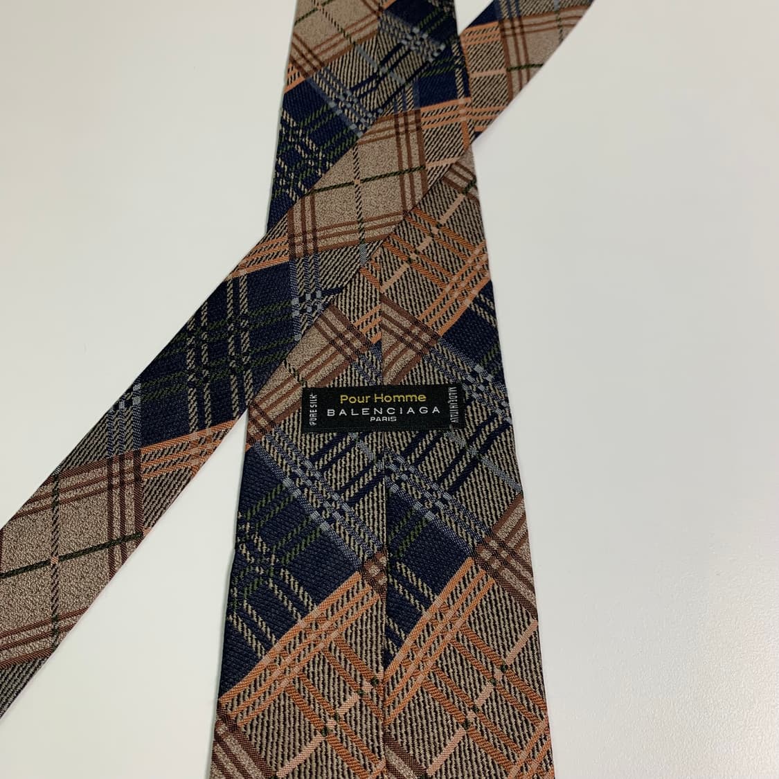 발렌시아가(BALENCIAGA) 체크넥타이 명품 100실크 A+등급 상품이미지5