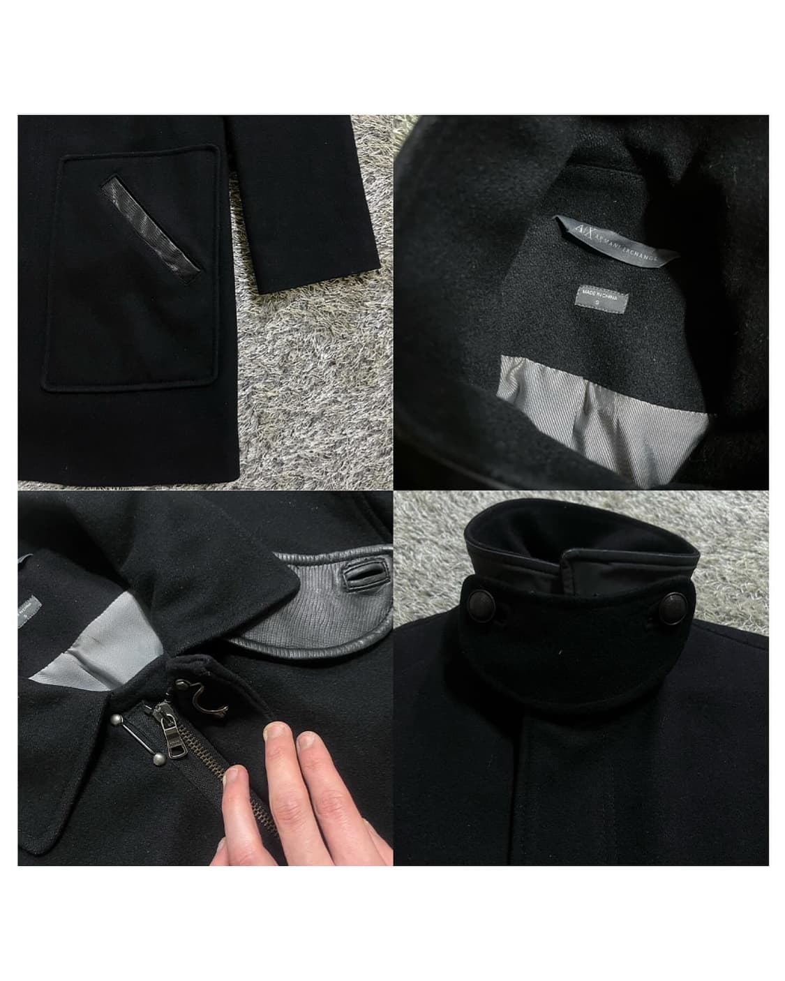 armani exchange hi-neck coat 상품이미지8