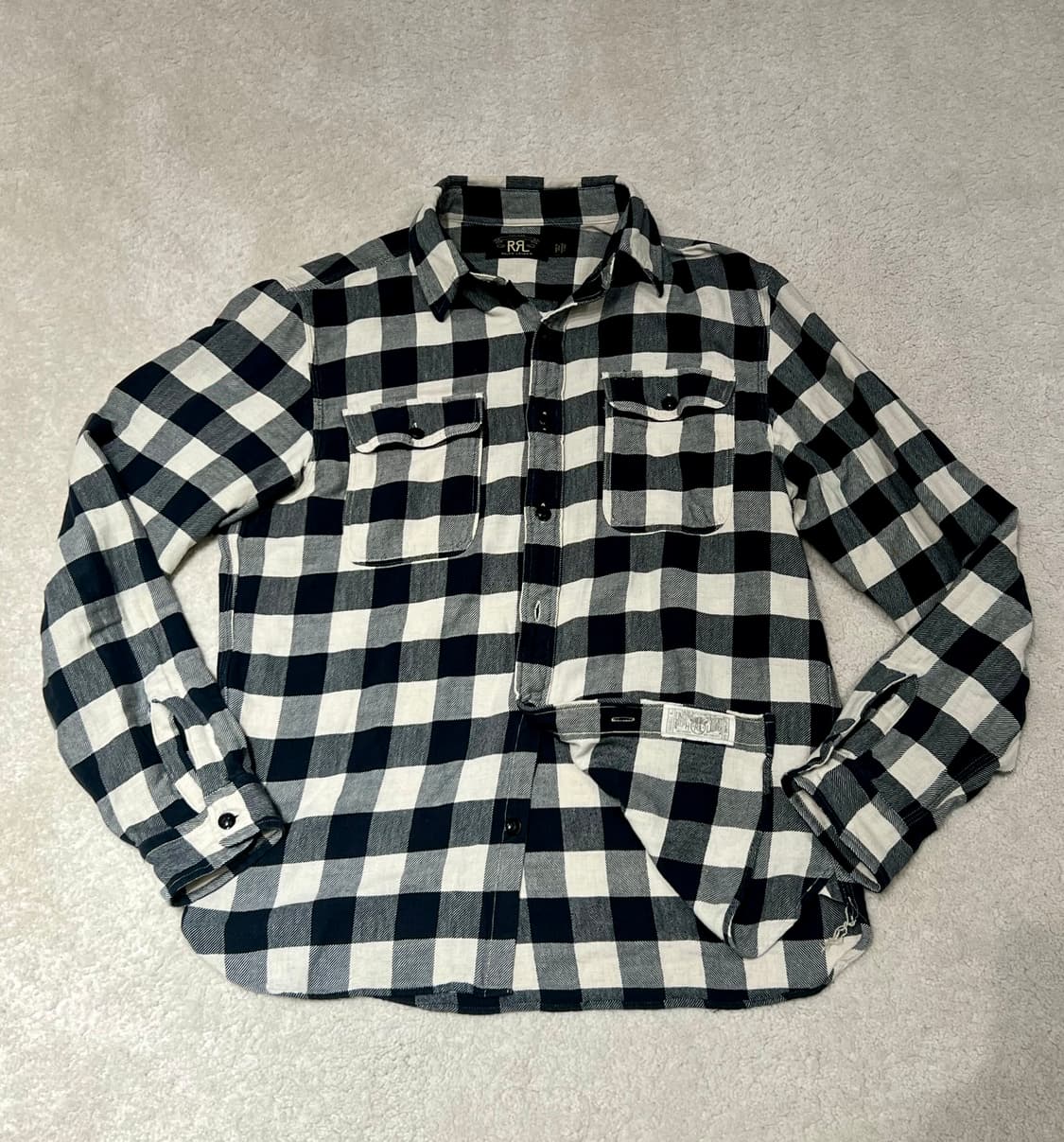 더블알엘 버팔로 체크 트윌 워크 셔츠 상품이미지1