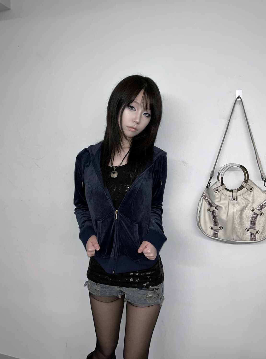 Juicy Couture Velour Zip Hoodie 상품이미지2