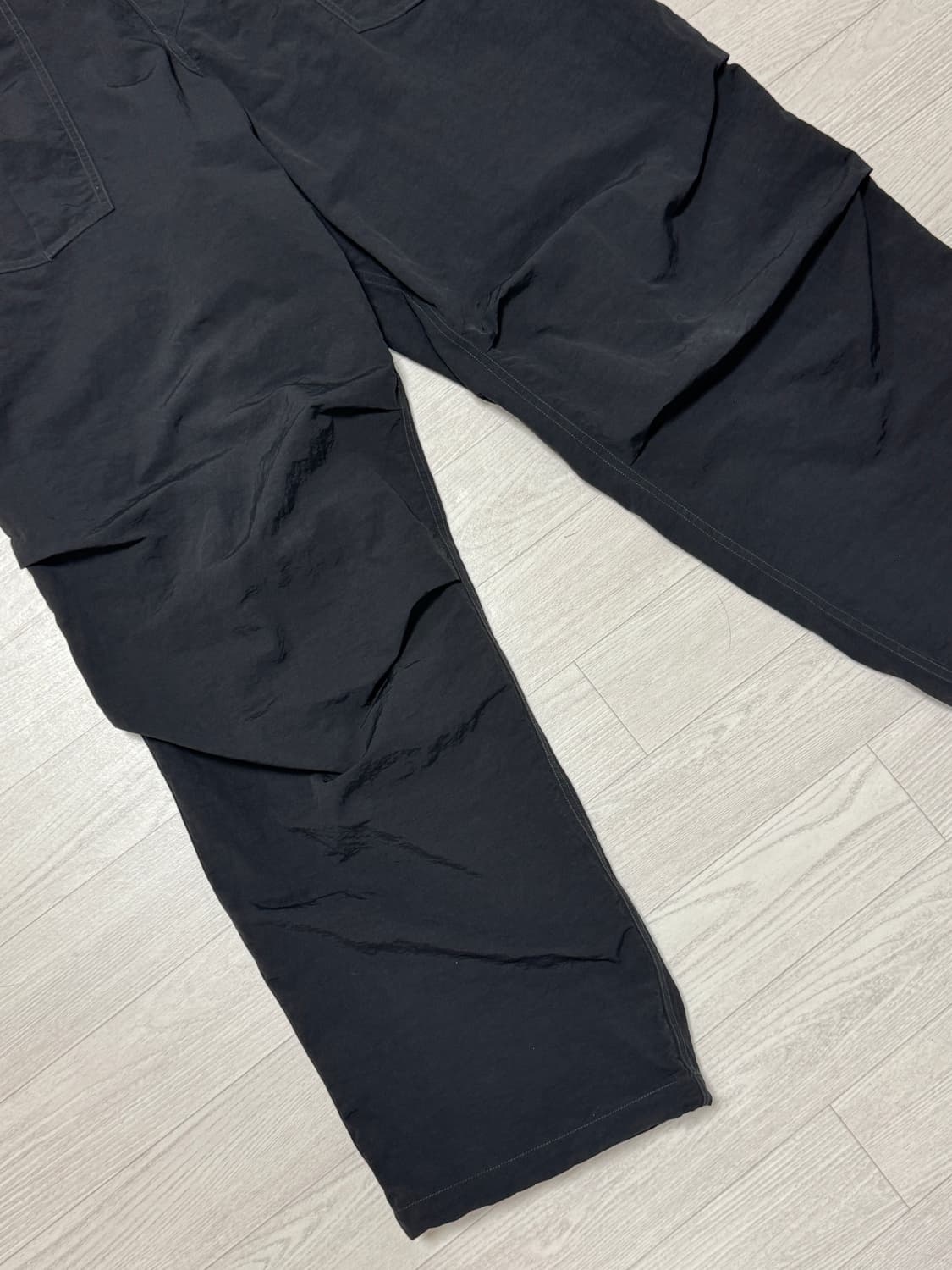 모이프 AW24 오버 퍼티그 팬츠 블랙 1사이즈 상품이미지4
