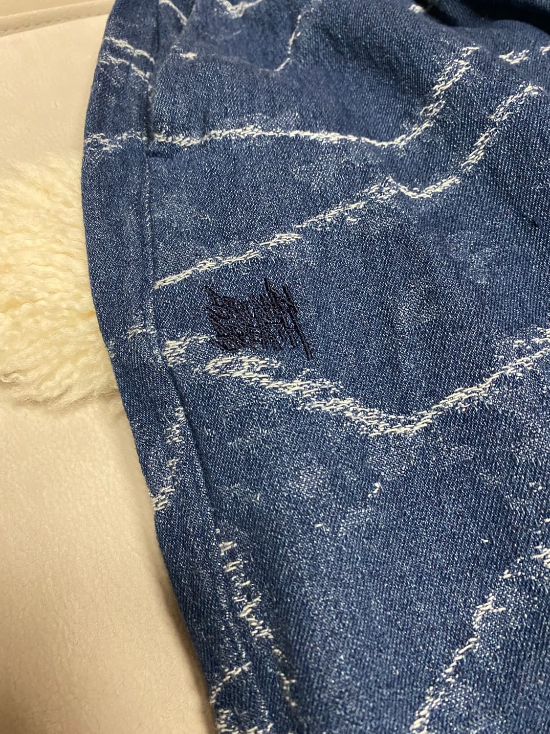 브라운브레스 글리치 팬츠 glitch pants indigo XL 힙합바 상품이미지2