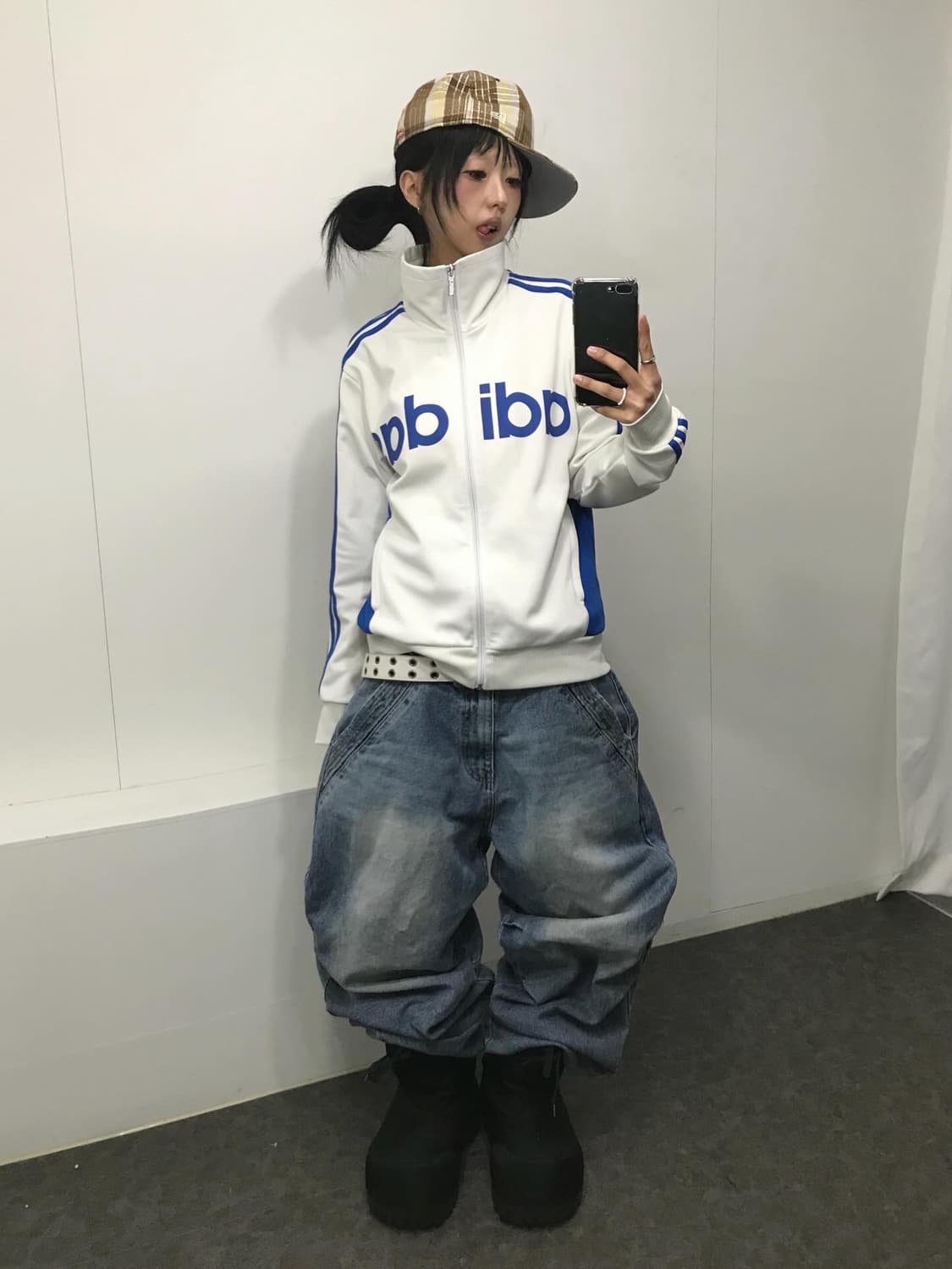 아디다스 로고 흰/파 져지 ( 레어 )  상품이미지5